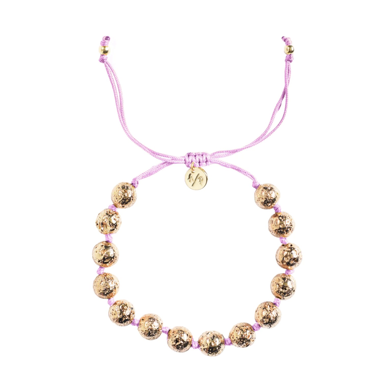 Adriana Pappas Designs Women's Pink Bella Bracelet On Colored Cord - Orchid In Pink