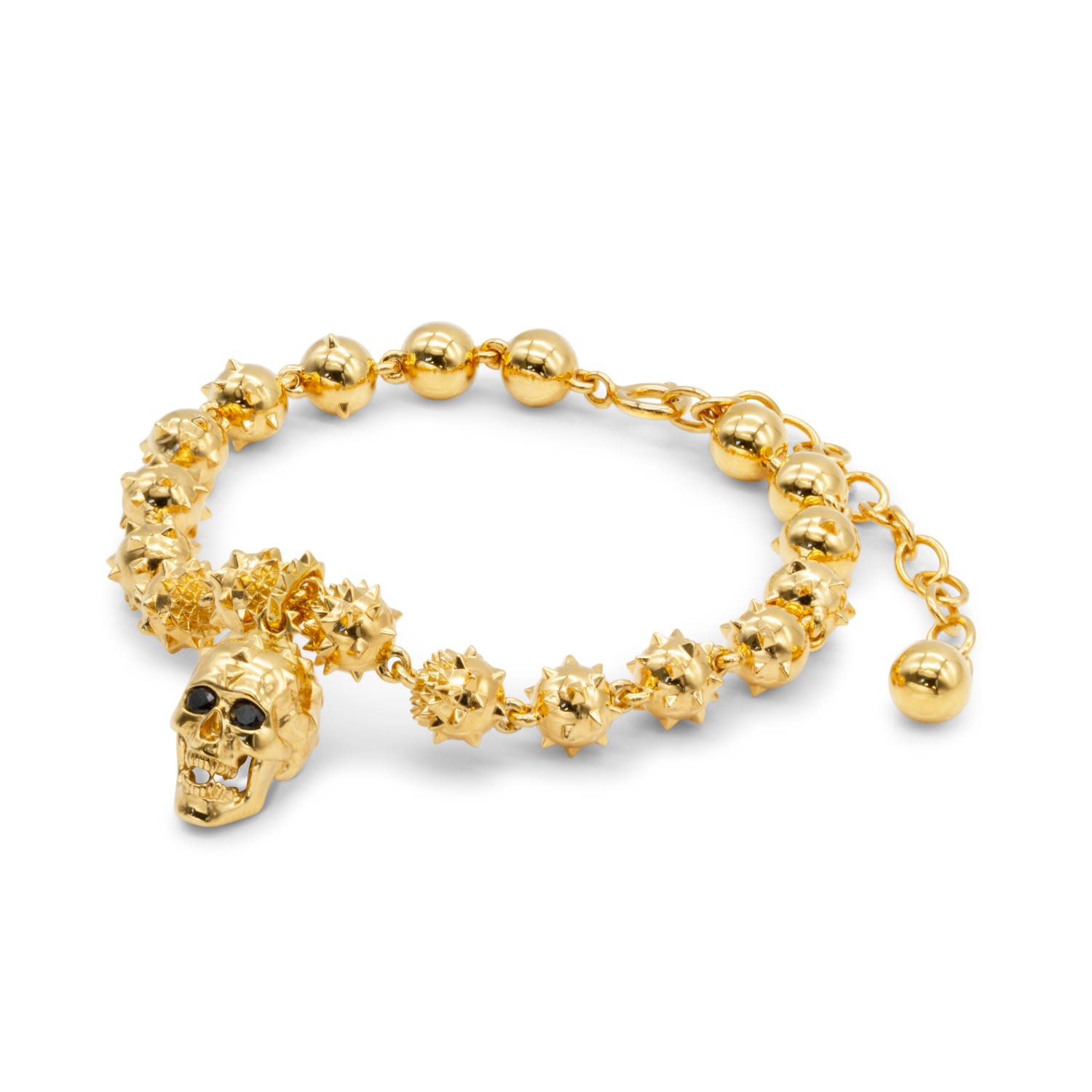 Kasun Men's Vampire Skull Bracelet Gold In Gold