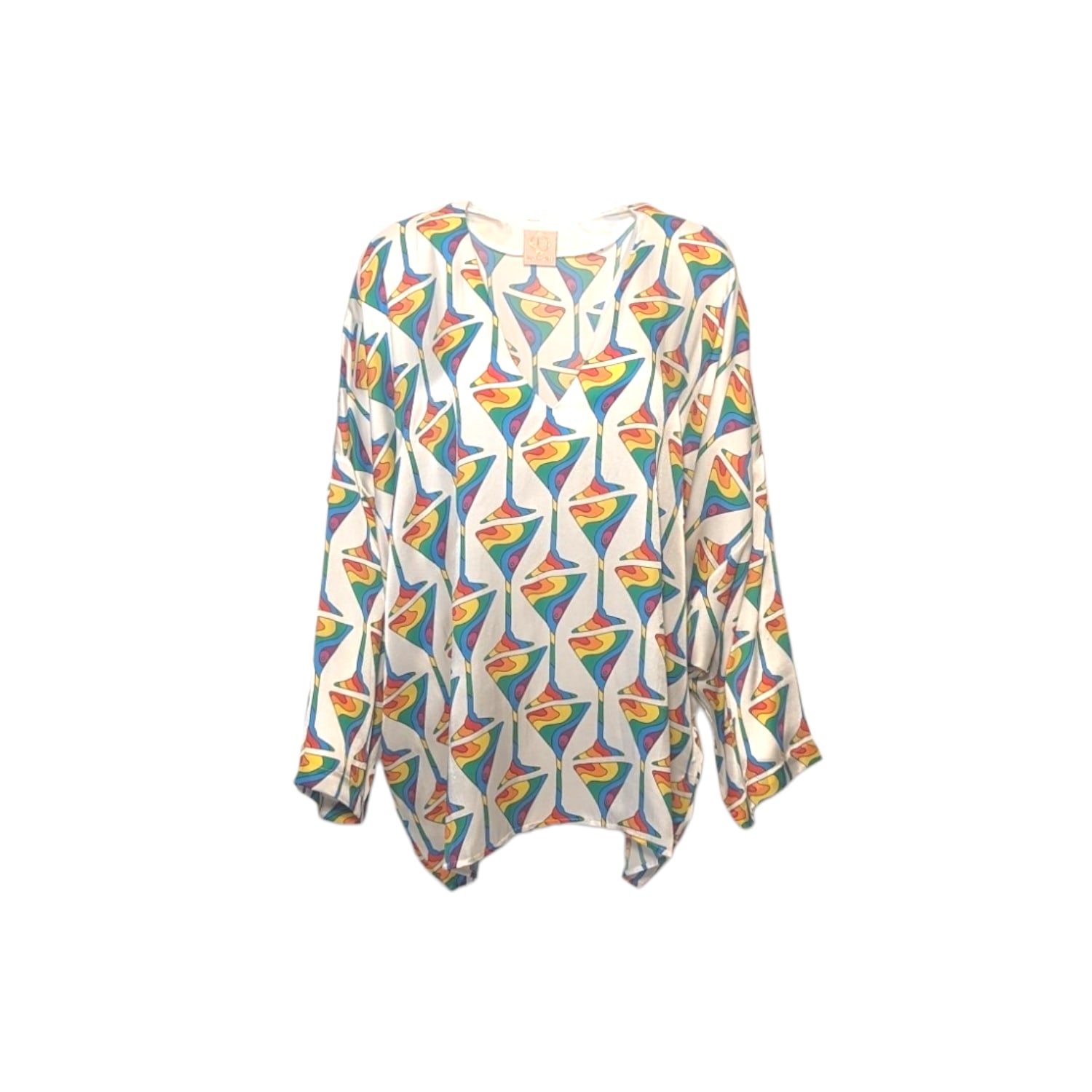 Women’s Rainbow Martini Veronica Silk Micro Mini One Size Julia Clancey