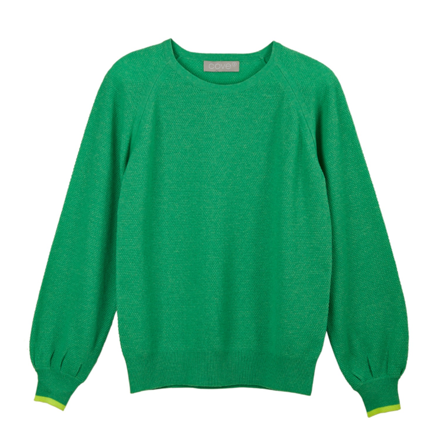 Women’s Matilde Green Textured Jumper Small Cove