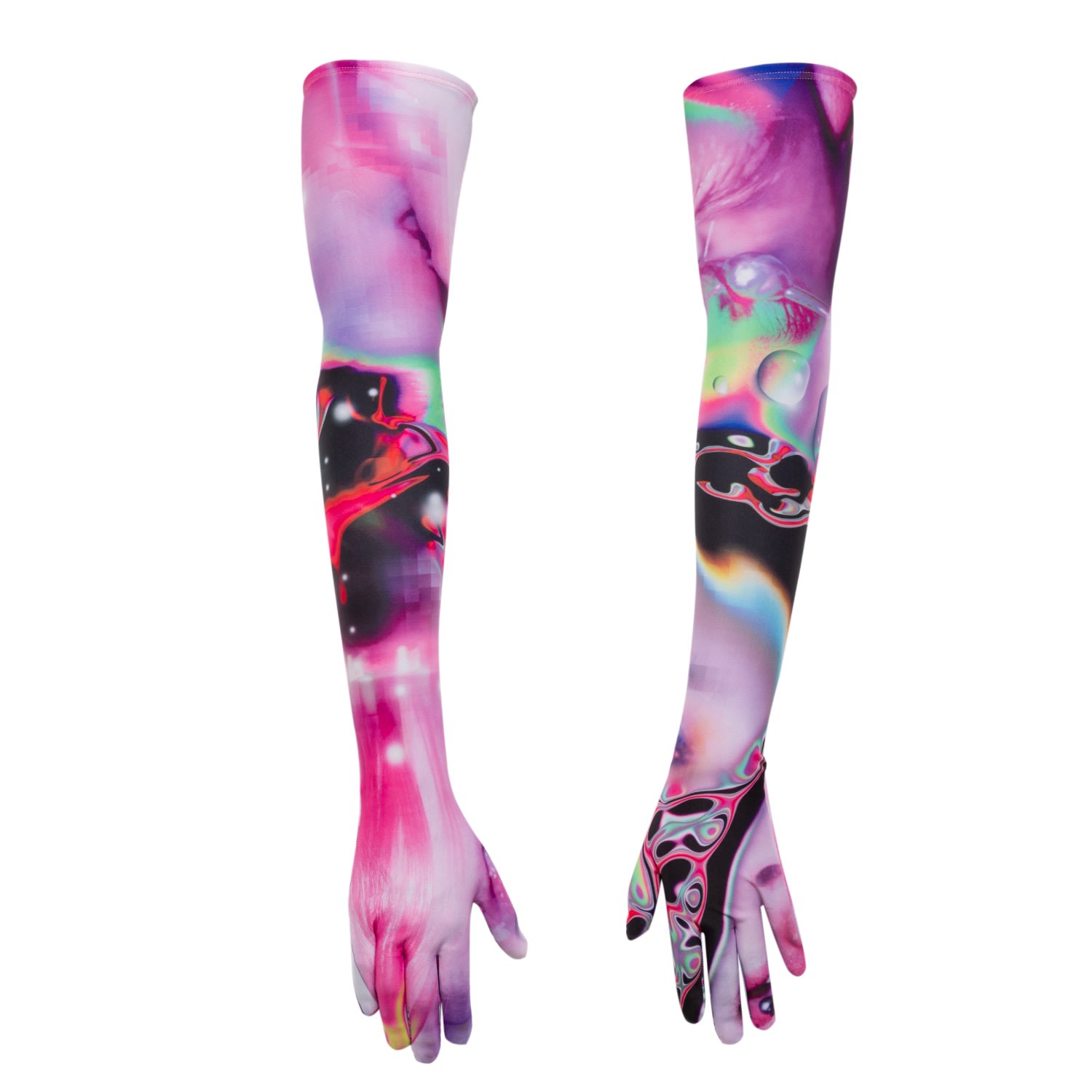 Women's Pink Three Way Punk Lycra Gloves | Small | Paloma Lira