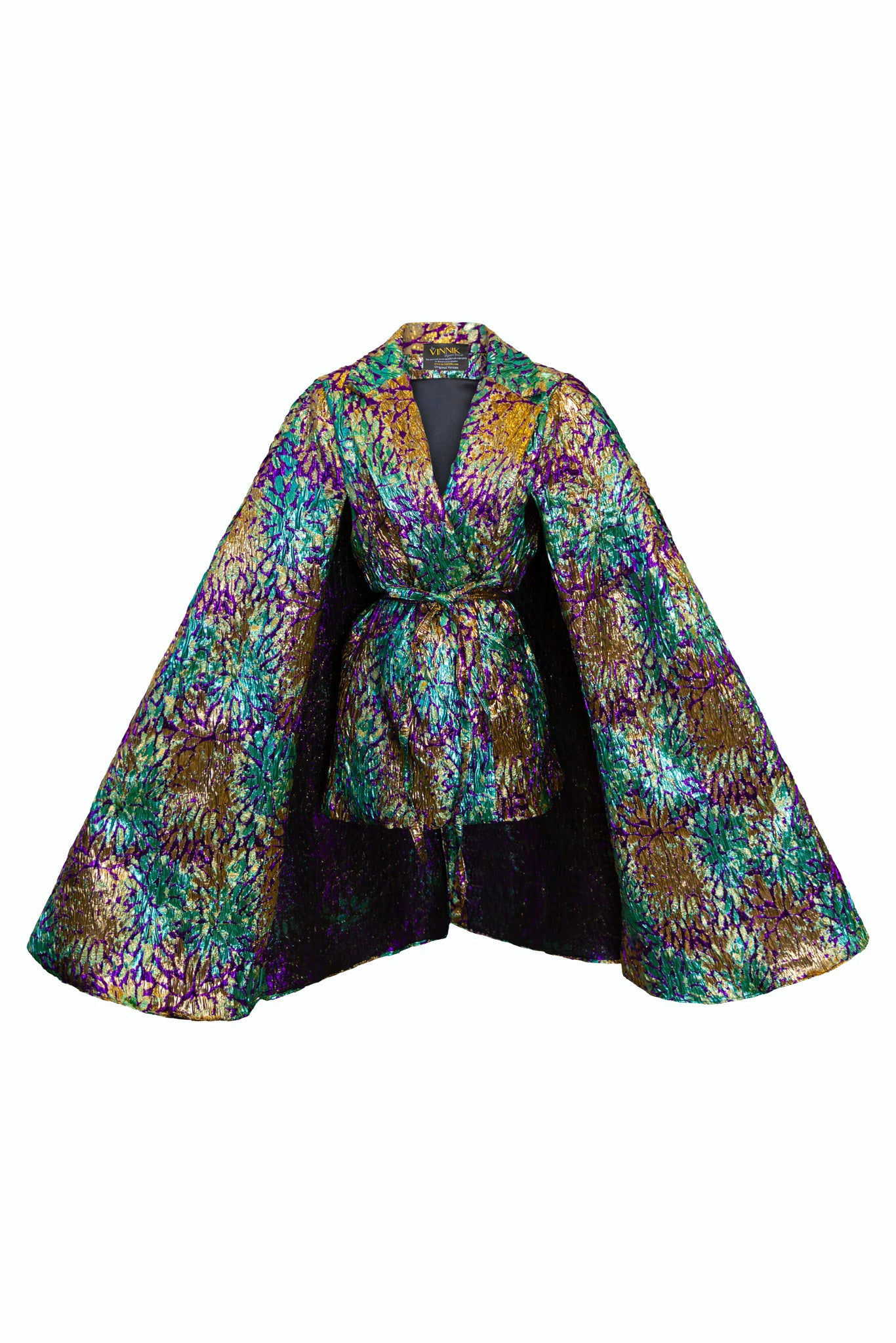Women's Gold / Green / Purple Jacquard Jape In Intermezzo Original Size | S/M | Byvinnik