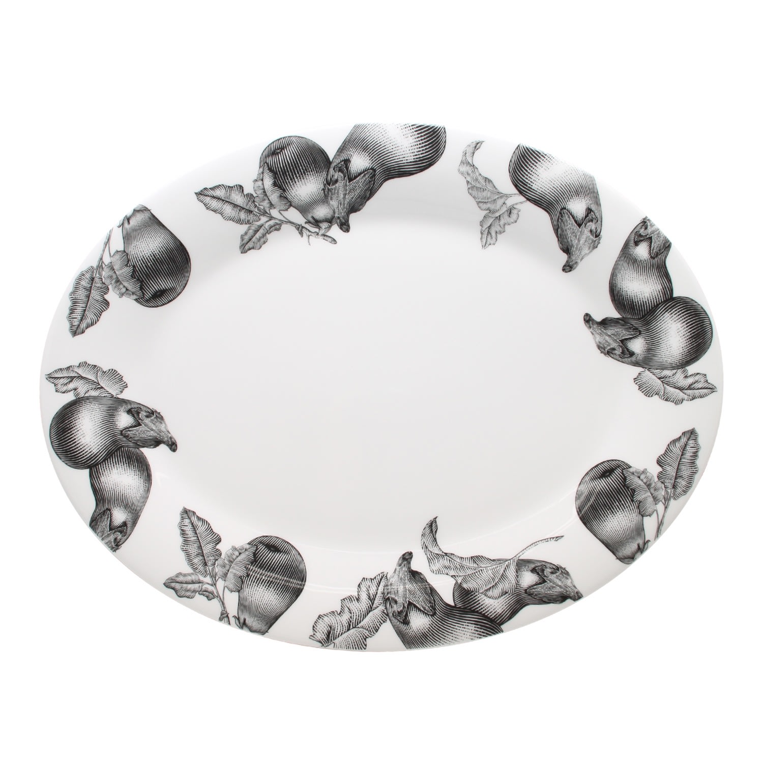 Twig New York Olive Market - 16 In. Serving Platter - Eggplant In Gray