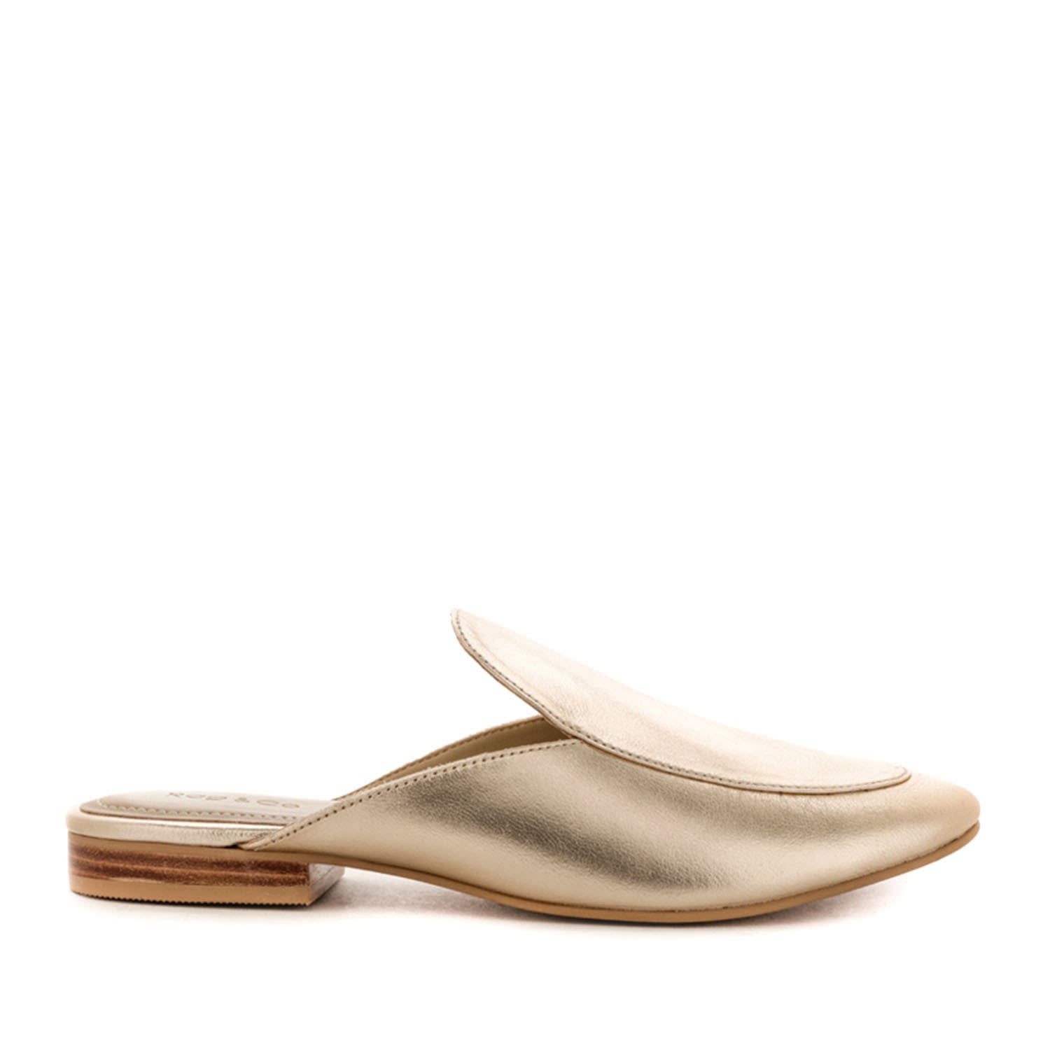 Rag & Co Women's Marla Gold Metallic Leather Mules In Gold