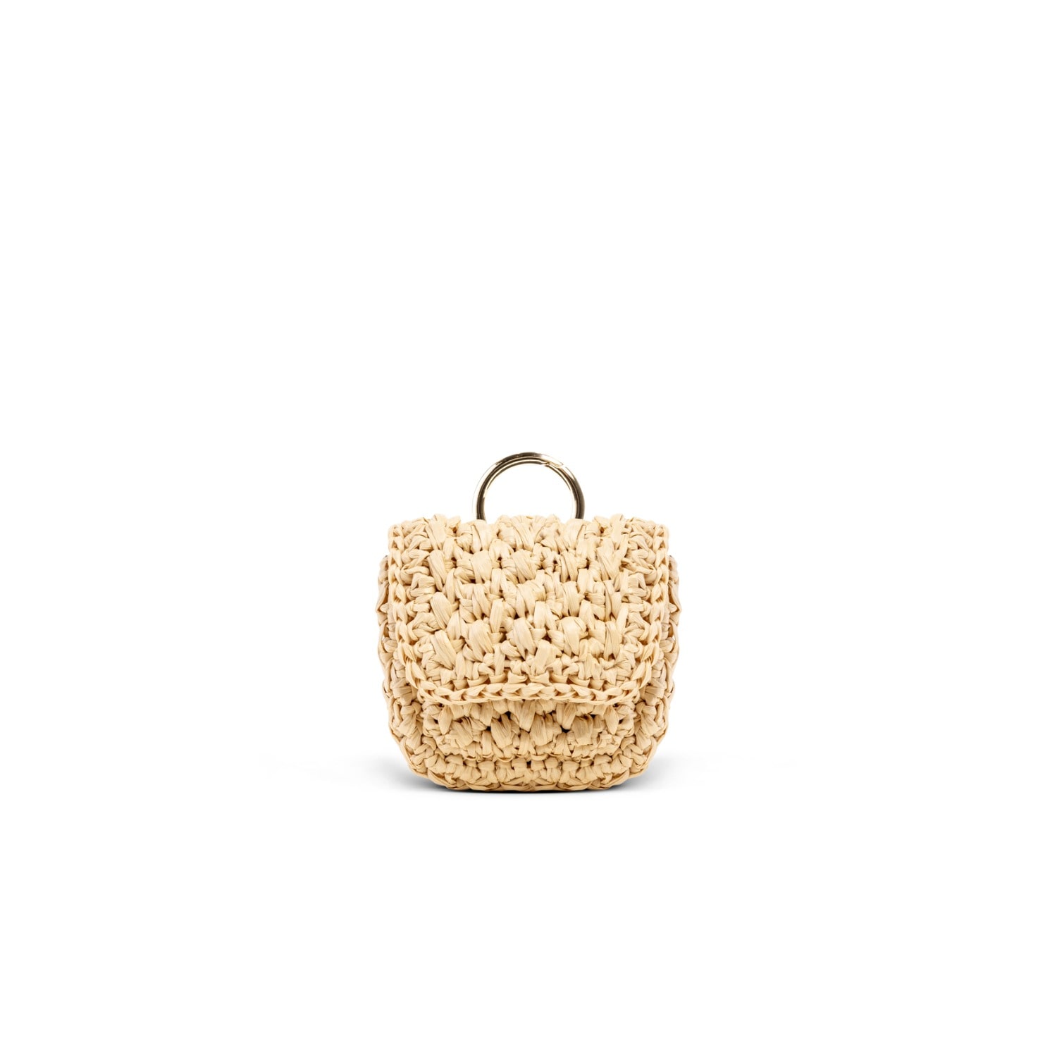 Yova Women's Neutrals Raffia Airpod Case Natural