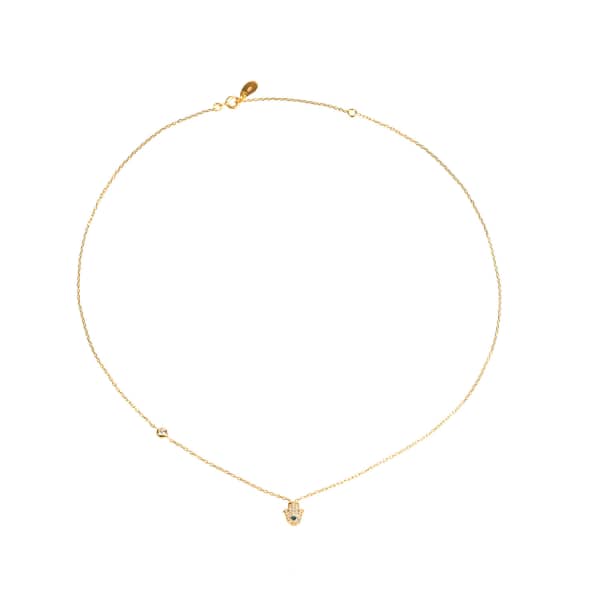LATELITA LONDON WOMEN'S HAMSA HAND NECKLACE GOLD