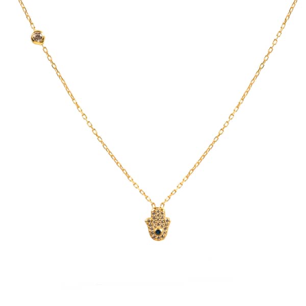 LATELITA LONDON WOMEN'S HAMSA HAND NECKLACE GOLD