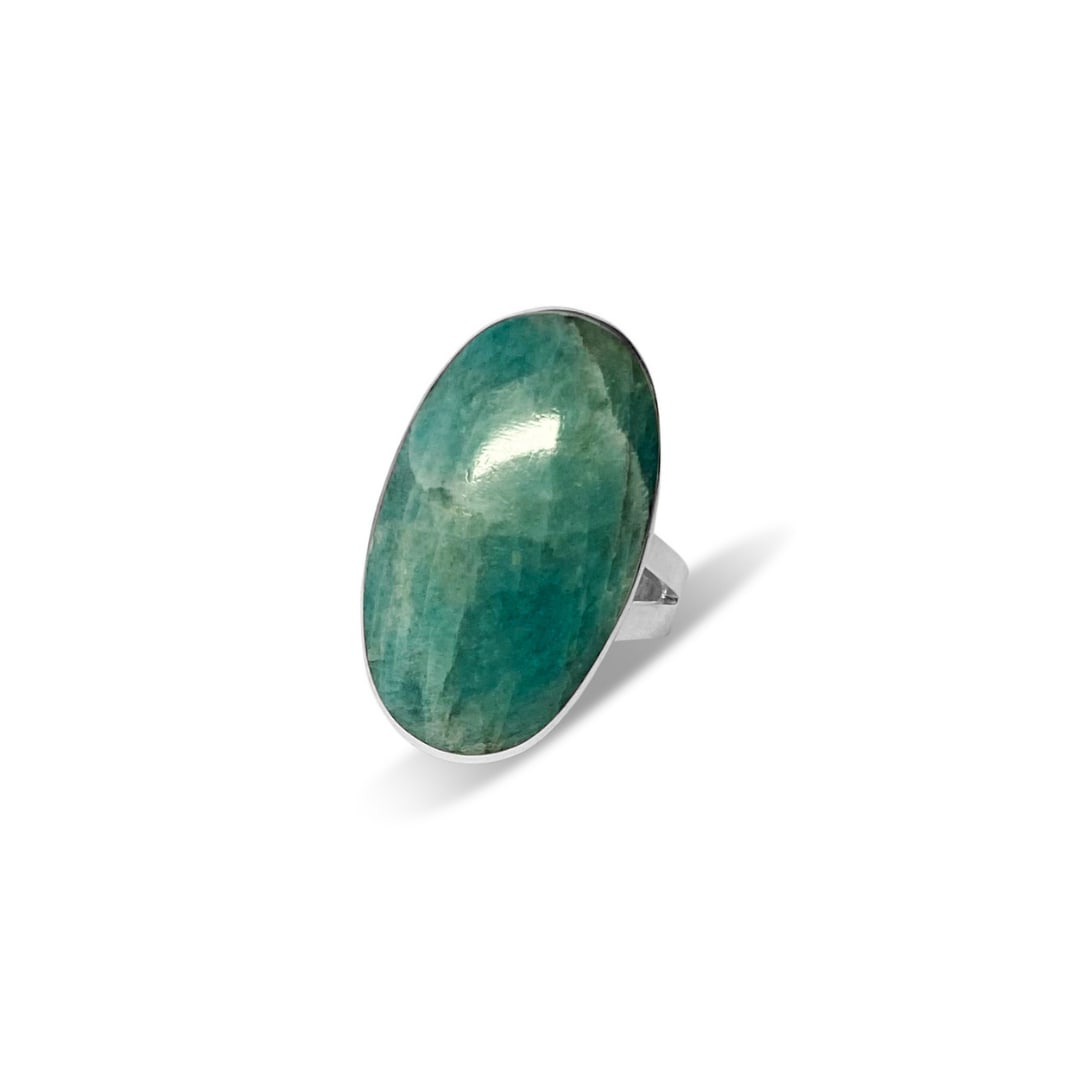 Fv Jewellery Women's Blue La Stèle Amazonite Ring In Blue