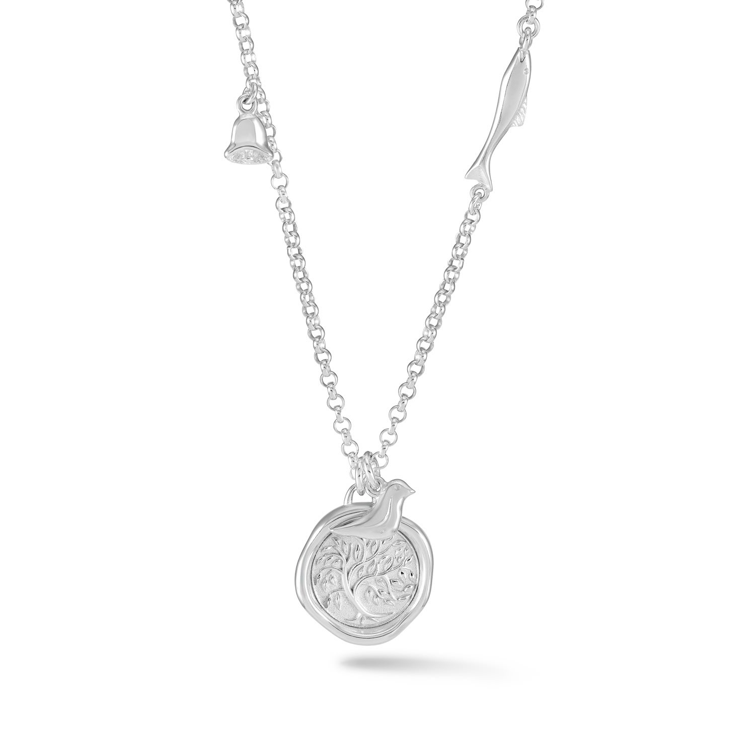 Women’s Silver The Glasgow Flourish Talisman Necklace Dower & Hall