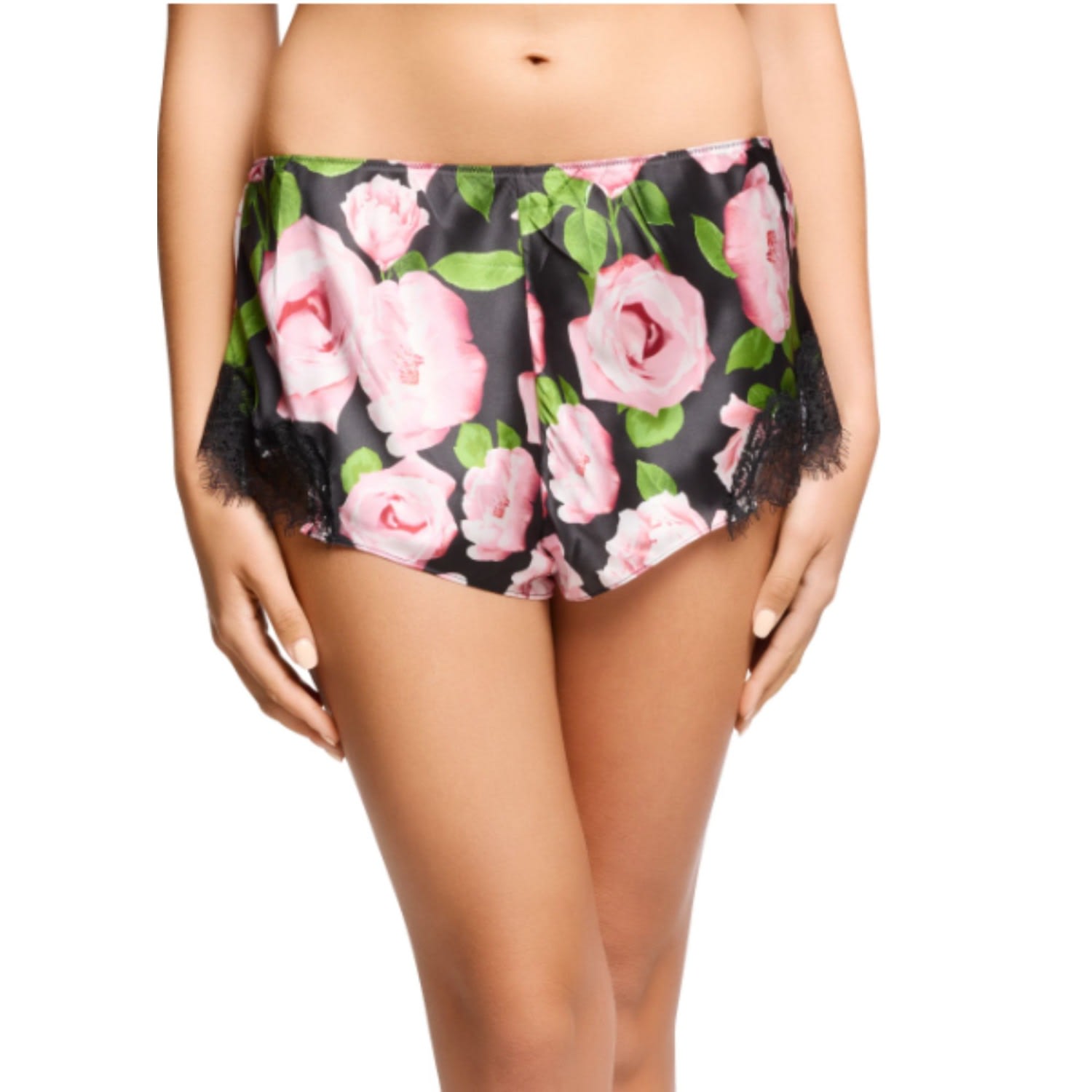 Sainted Sisters Women's Black  Scarlett French Knicker In Rosalia