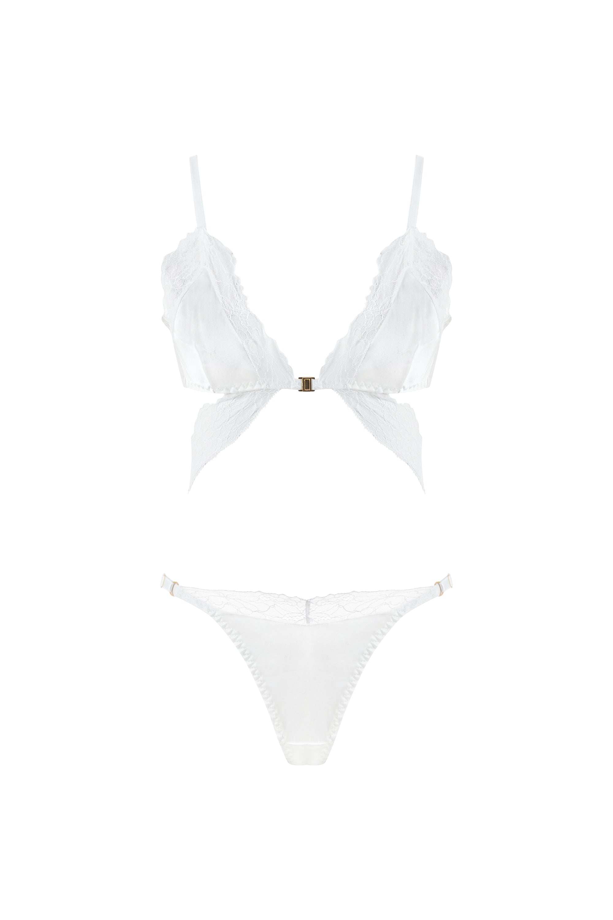 Mers Silk Women's White Mercy Set In White