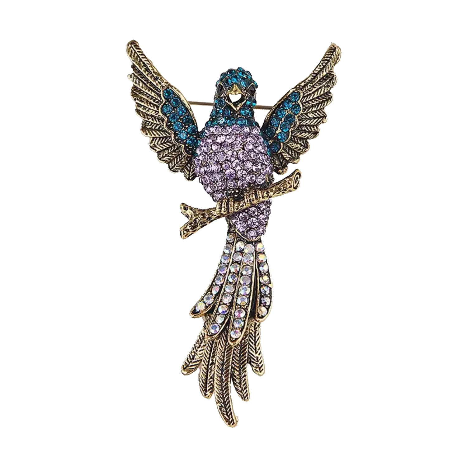 Women's Crystal Embellished Bird Brooch | Chanel Joan Elkayam