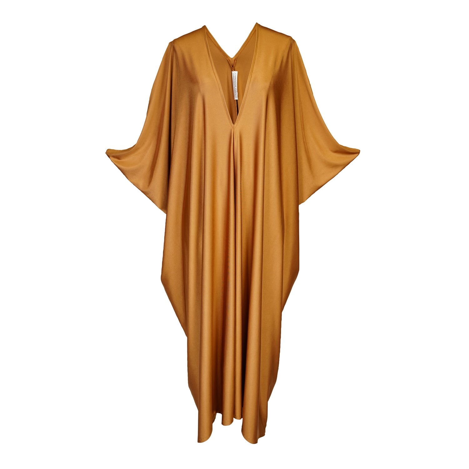 Jennafer Grace Women's Orange Honey Slink Caftan In Brown