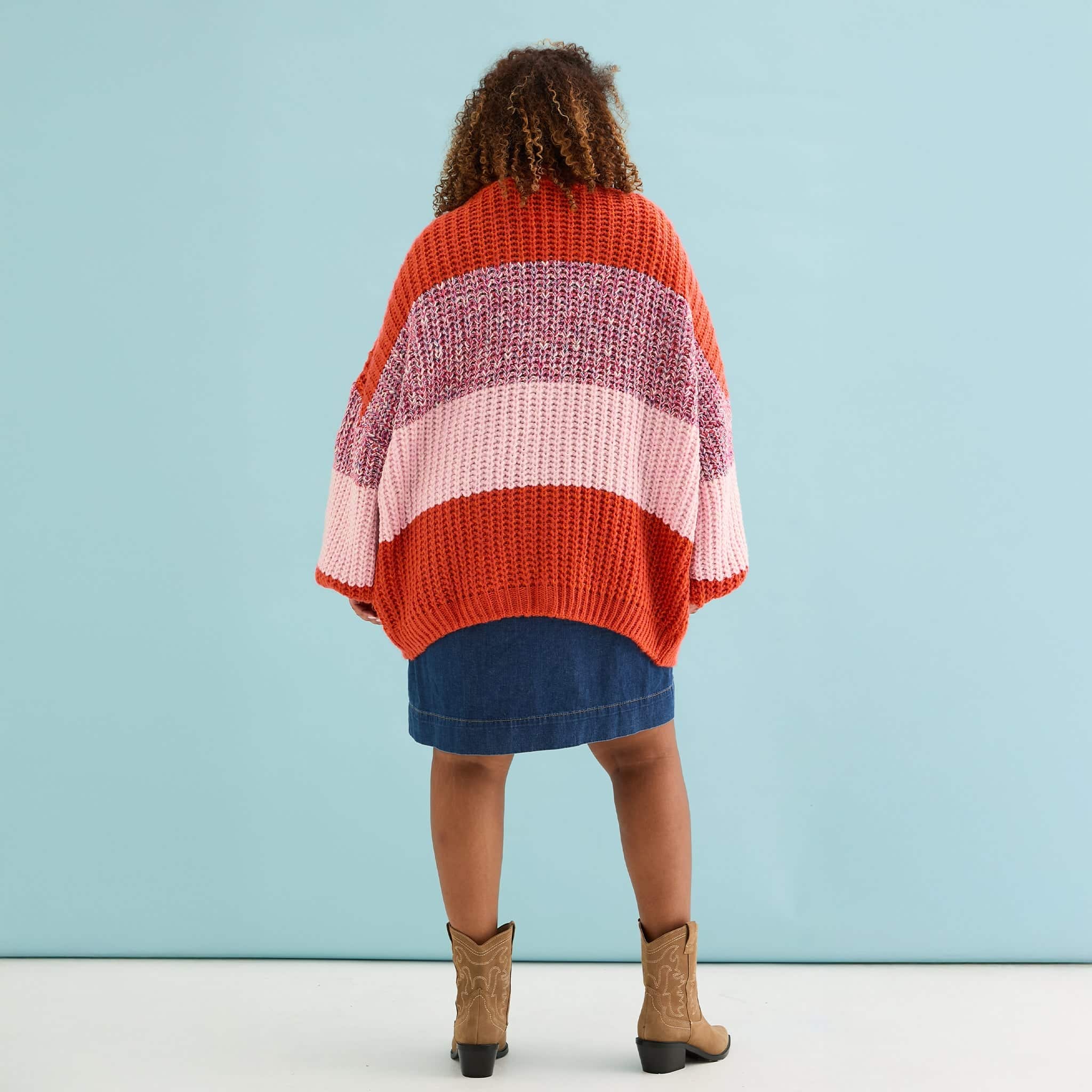 カーディガン Stripe Mohair Wide Cardigan / Orange DISCOVERED MOHAIR BORDER KNIT CARDIGAN - Beige | Garmentory