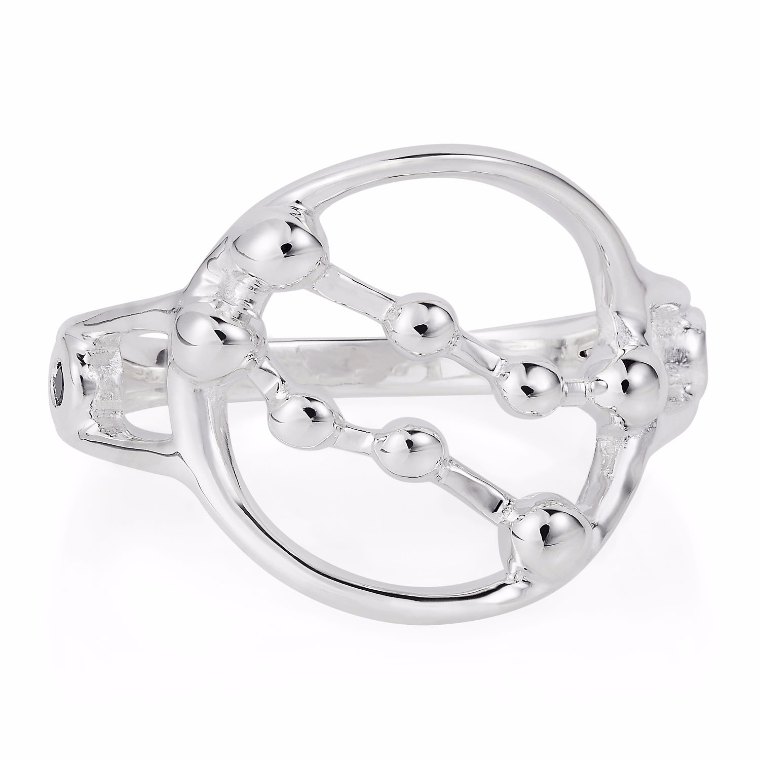 Women’s Silver Gemini Astrology Ring Yasmin Everley Jewellery