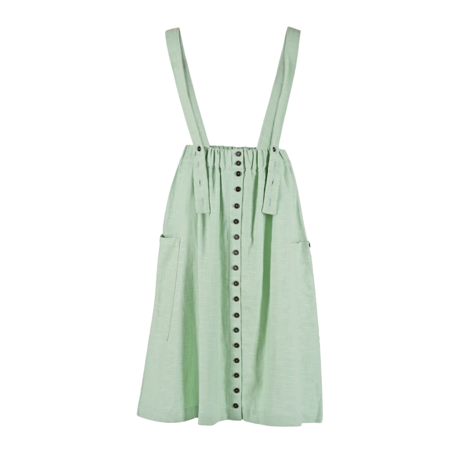 Women’s Green Mint Garden Dungaree Skirt Extra Small Solai