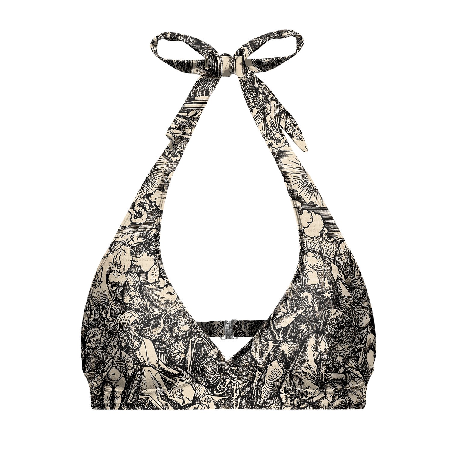 Aloha From Deer Women's Brown Durer Series Fifth Seal Halter Neck Bikini Top In Brown