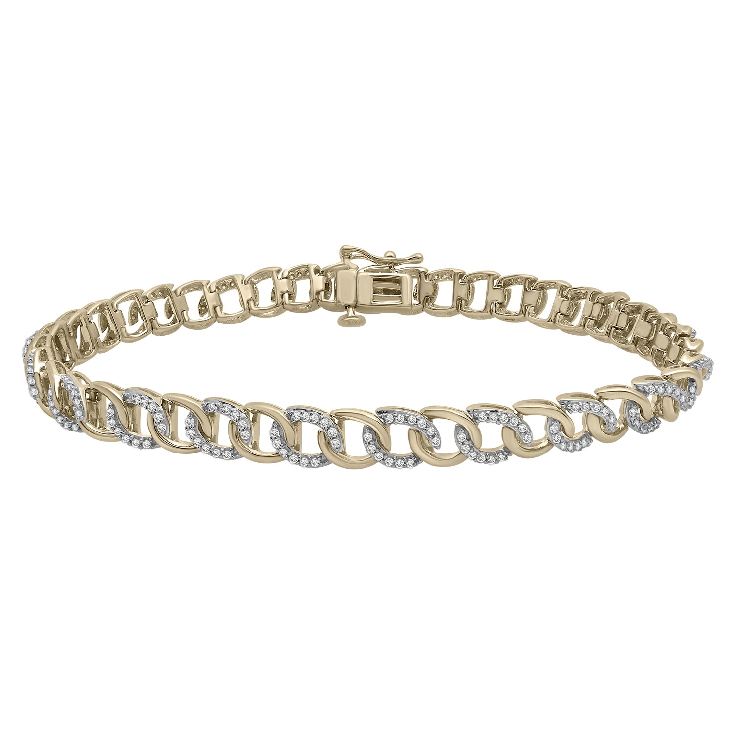 Miki & Jane Women's Gold Tyra Diamond Curb Link Bracelet In Gold