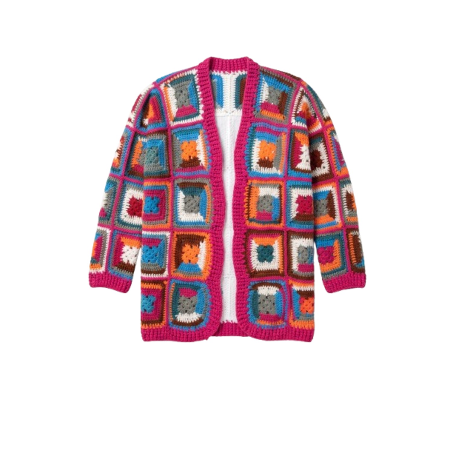 Crochet Short Marrakesh Orange Jacket | Saachi | Wolf & Badger