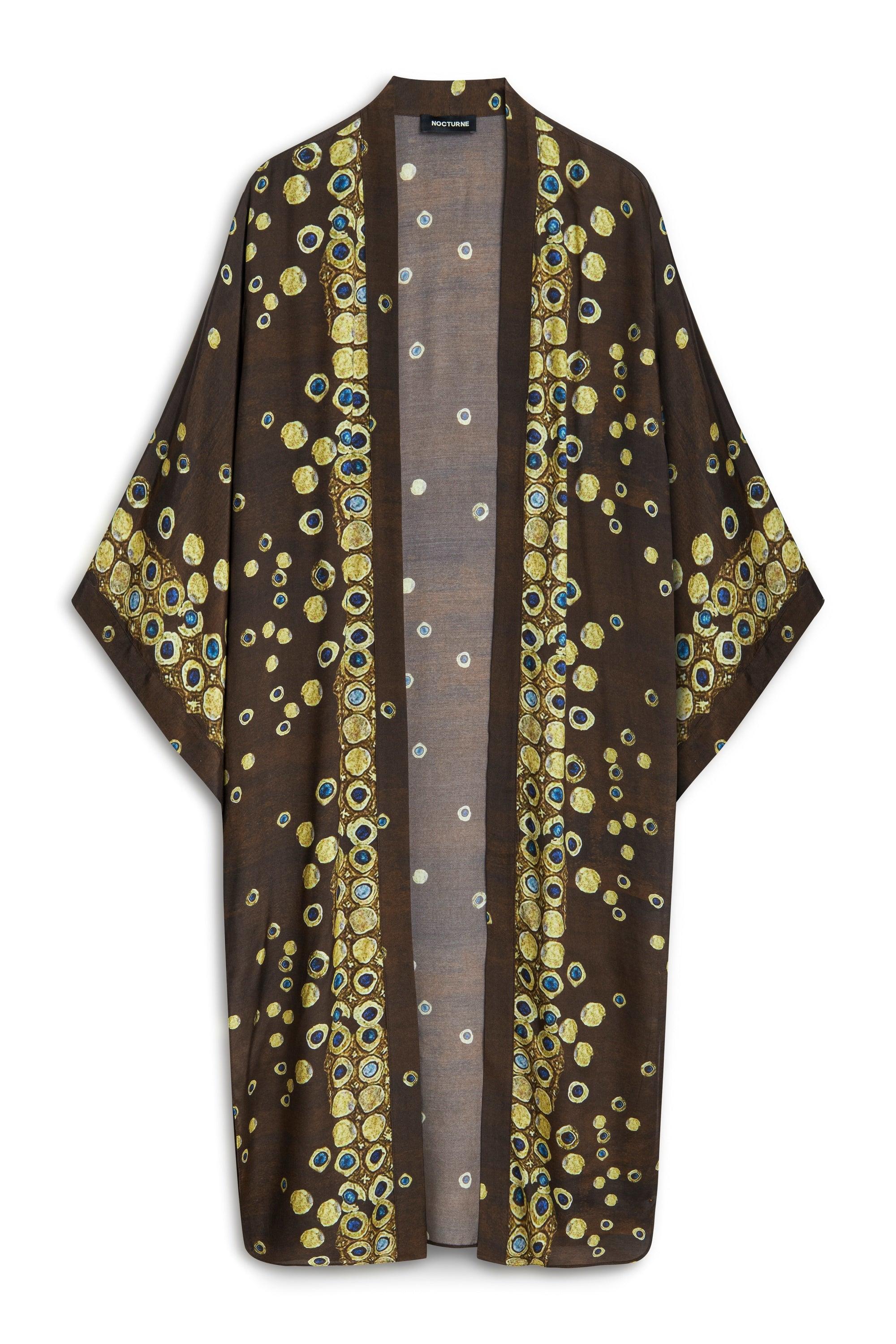 Nocturne Women's Flowing Lightweight Kimono - Multi-colored