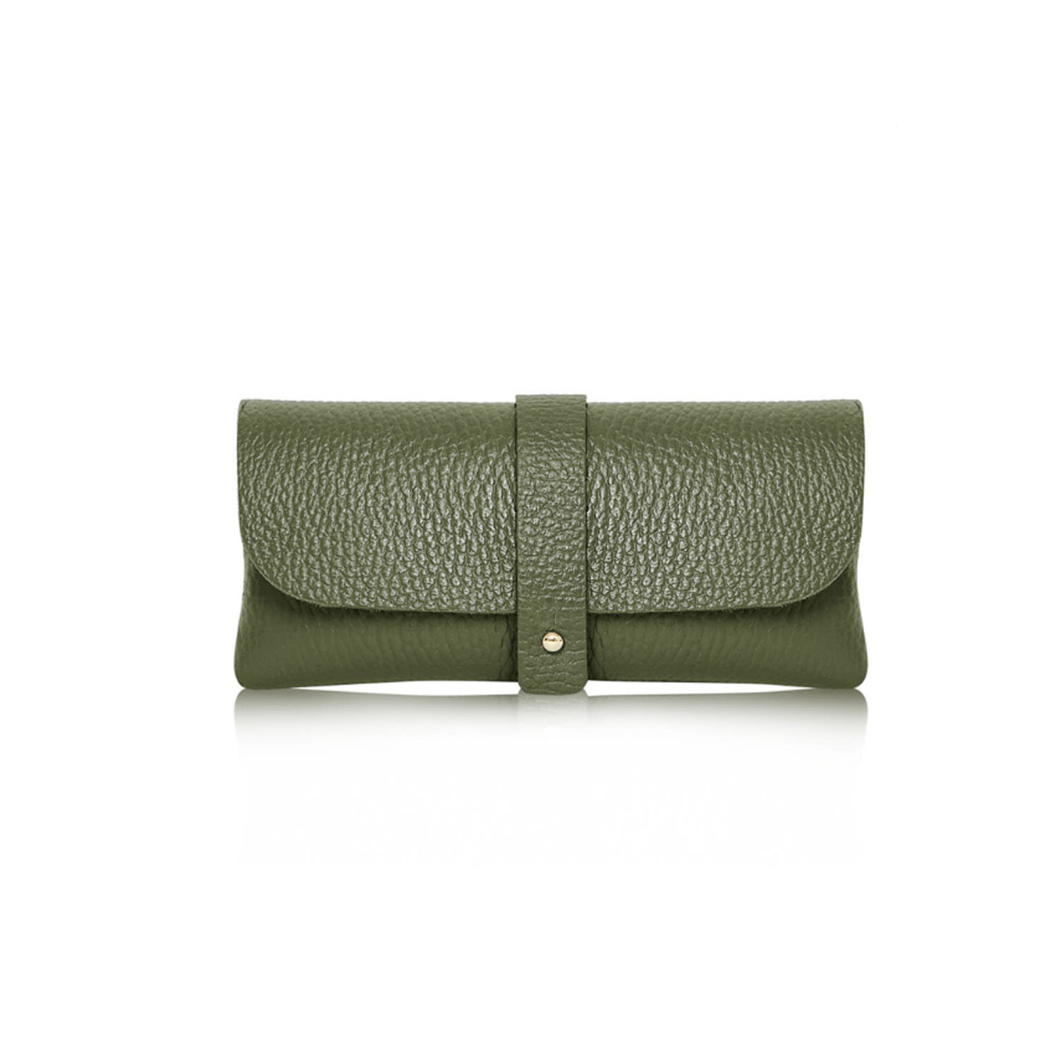 Betsy & Floss Women's Small Clutch Purse Or Glasses Case In Olive Green