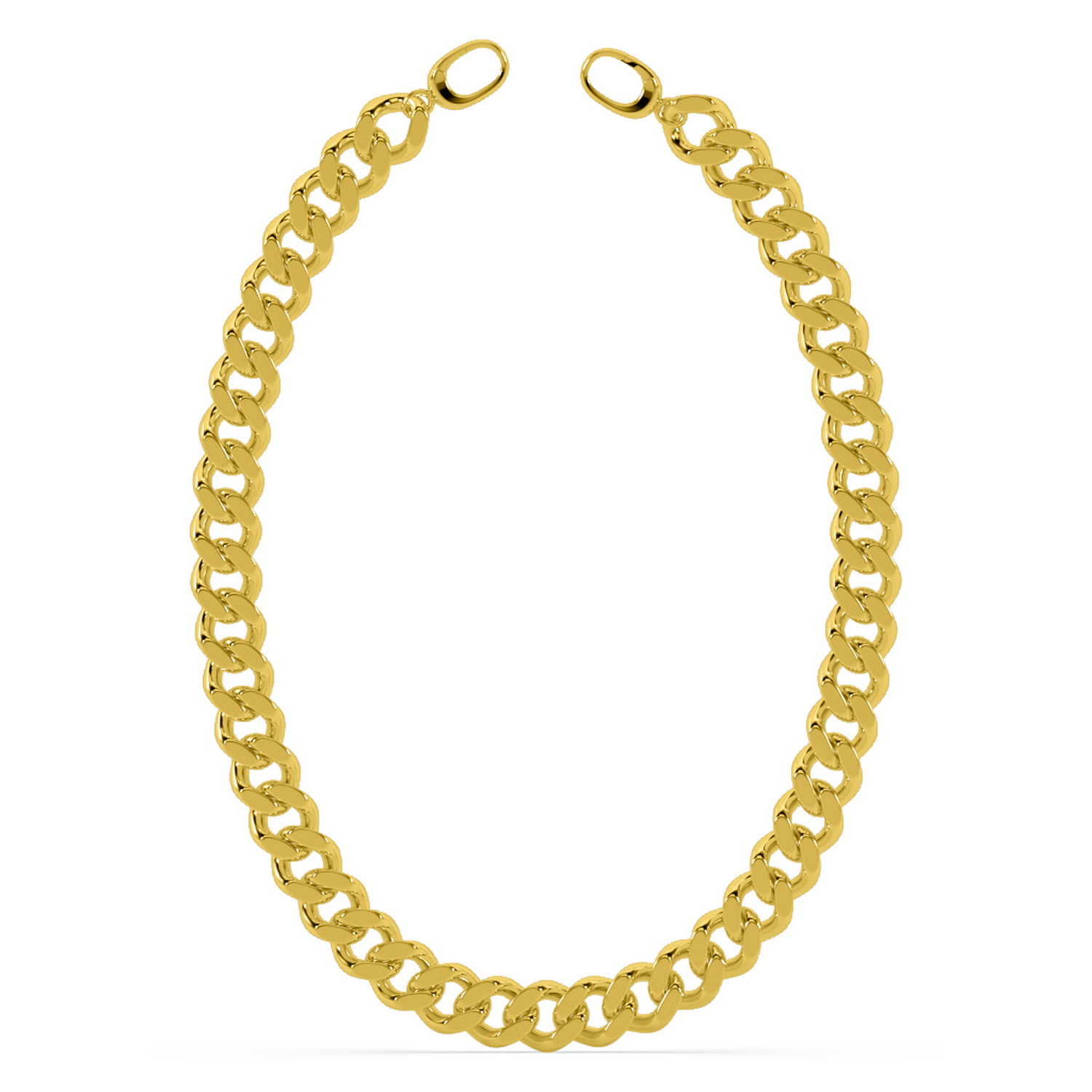 Women’s Bold Cuban Link Choker - Gold Oni Fine Jewelry