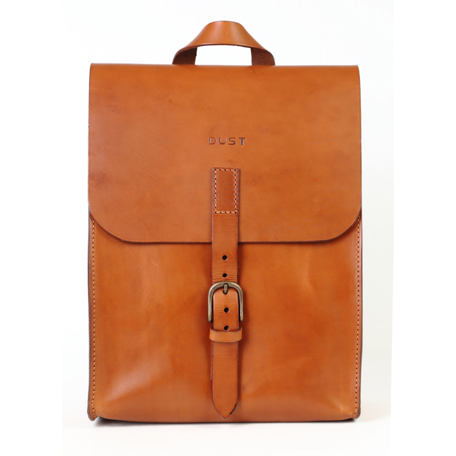 Men’s Leather Backpack In Cuoio Brown The Dust Company