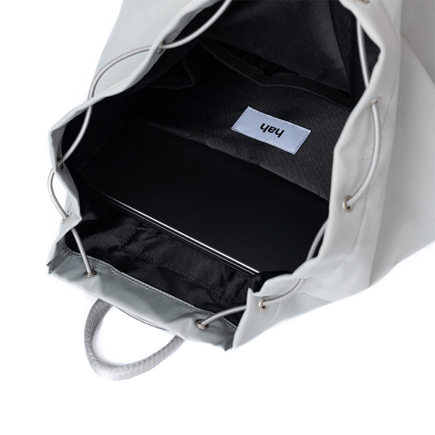 バックパック・リュック HAHARCHIVE 3-way 2-pocket drawstring bag silver Three-Way Two-Pocket Drawstring Bag - Silver | HAH ARCHIVE