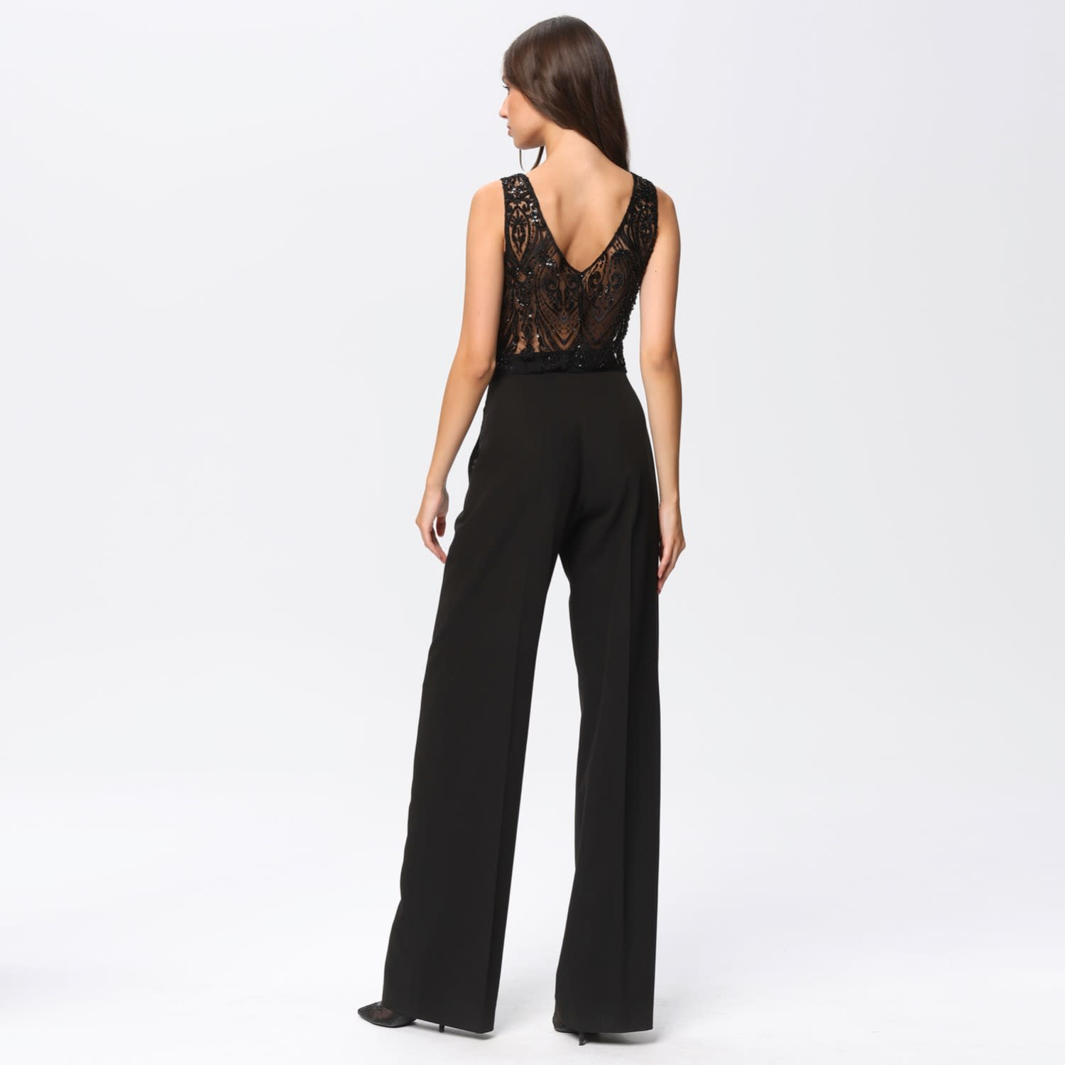 Sanremo High-Rise Wide-Leg Suit Pants Black | Angelika Sanremo High-Rise Wide-Leg Suit Pants Black | Angelika