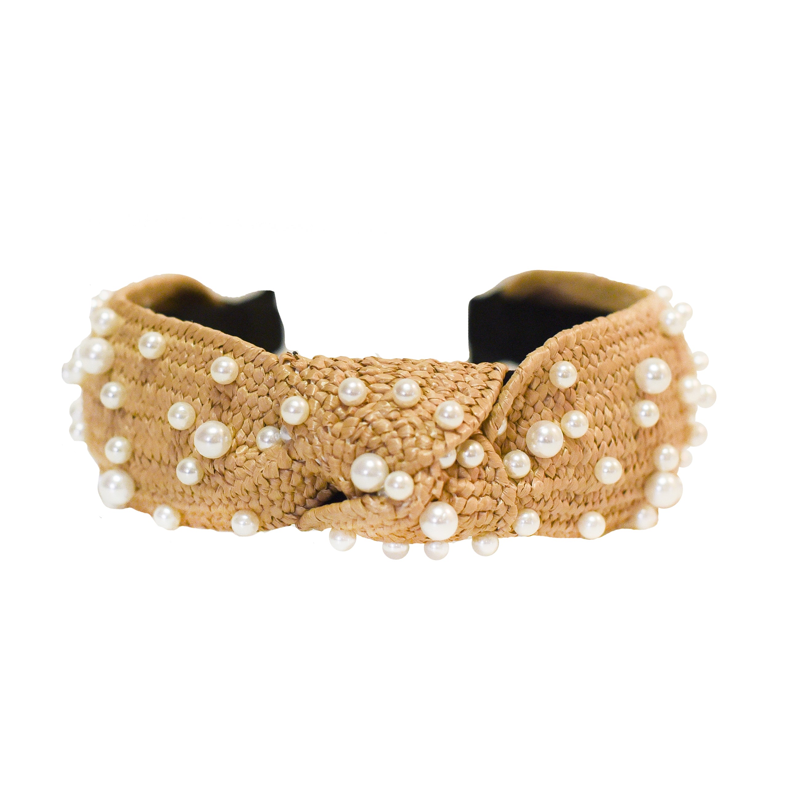 Adriana Pappas Designs Women's Polka Dot Pearls Headband In Gold