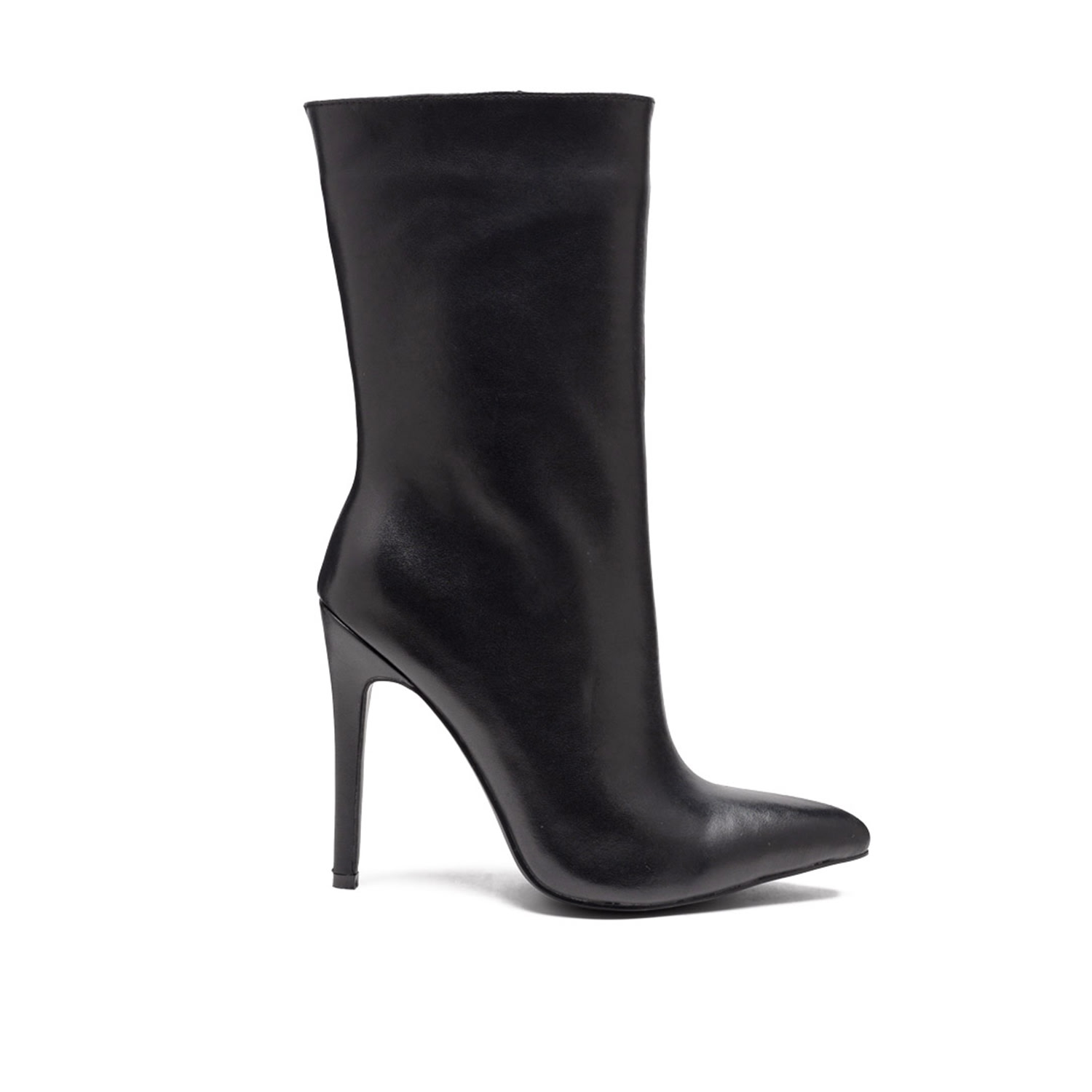 Rag & Co Women's Nagini Over Ankle Pointed Toe High Heeled Boot In Black In Black