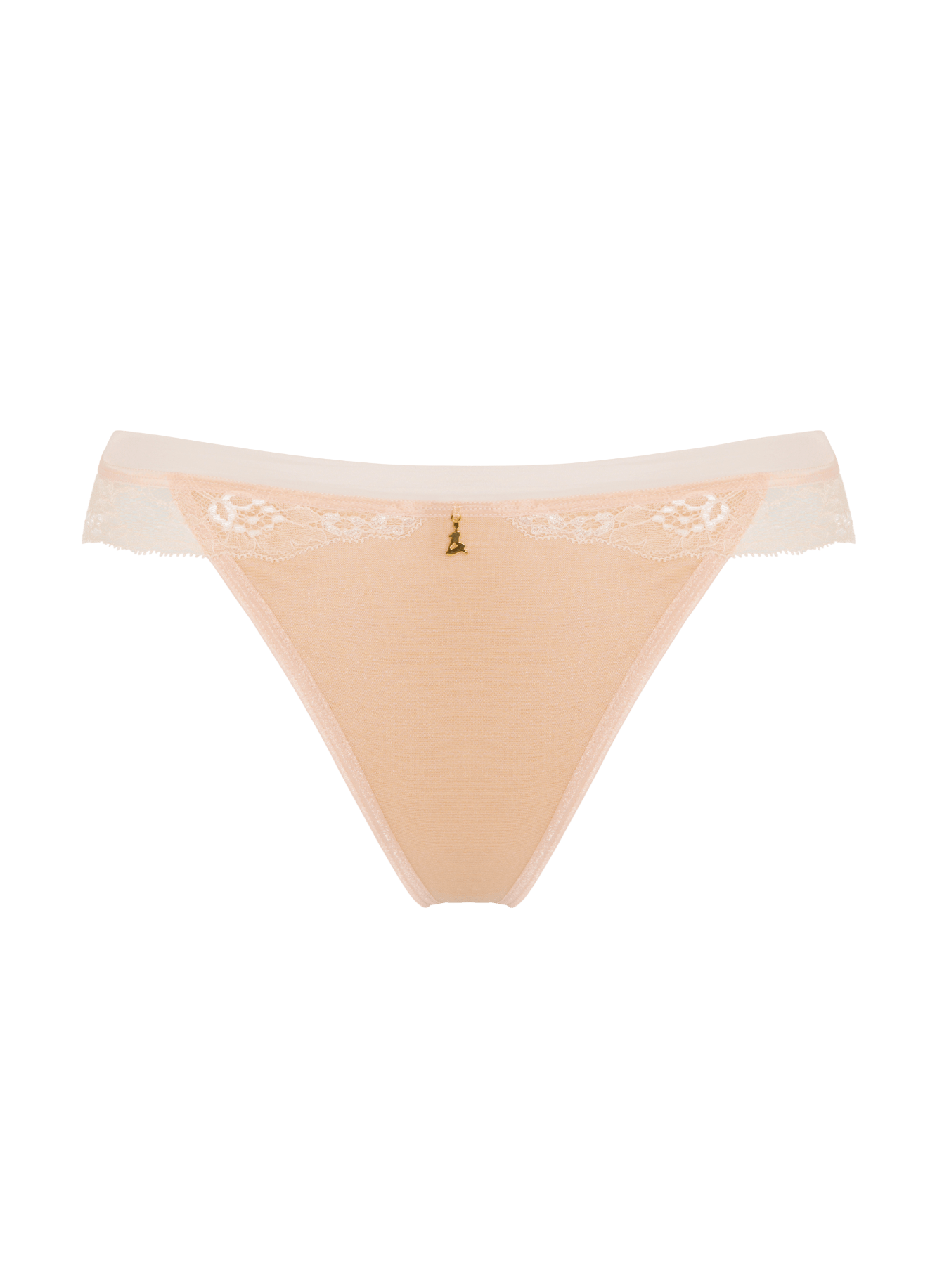 Women’s Neutrals Angelina Thong Nude Extra Small Bonbon Lingerie