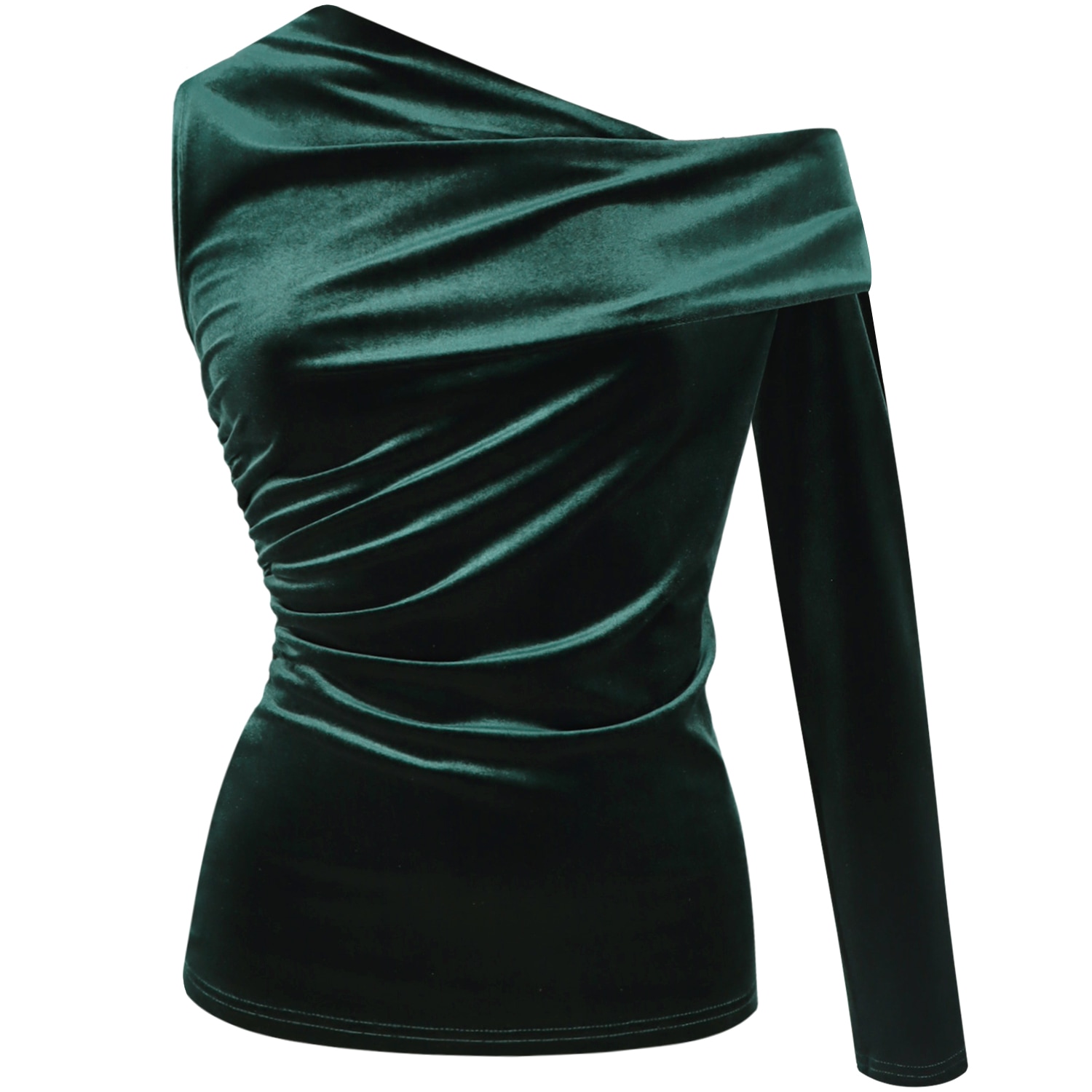 Me&thee Women's Multitude Of Sins Green Velvet Top In Green