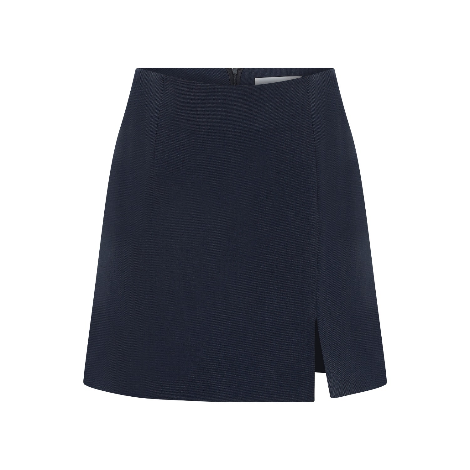 Buy BuyNewTrend Navy Mini Skirts Side Slit Women Skirt Online at