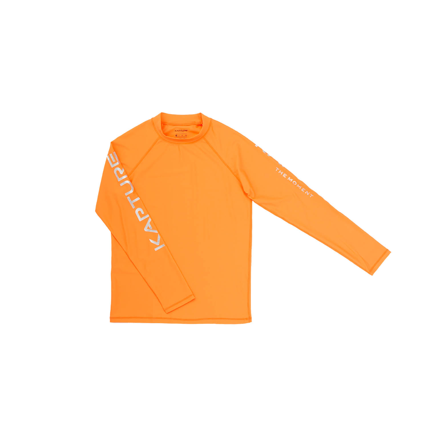 Kapture Men's Yellow / Orange Dayglow Comfyfit Recycled Rashguard - Orange In Yellow/orange
