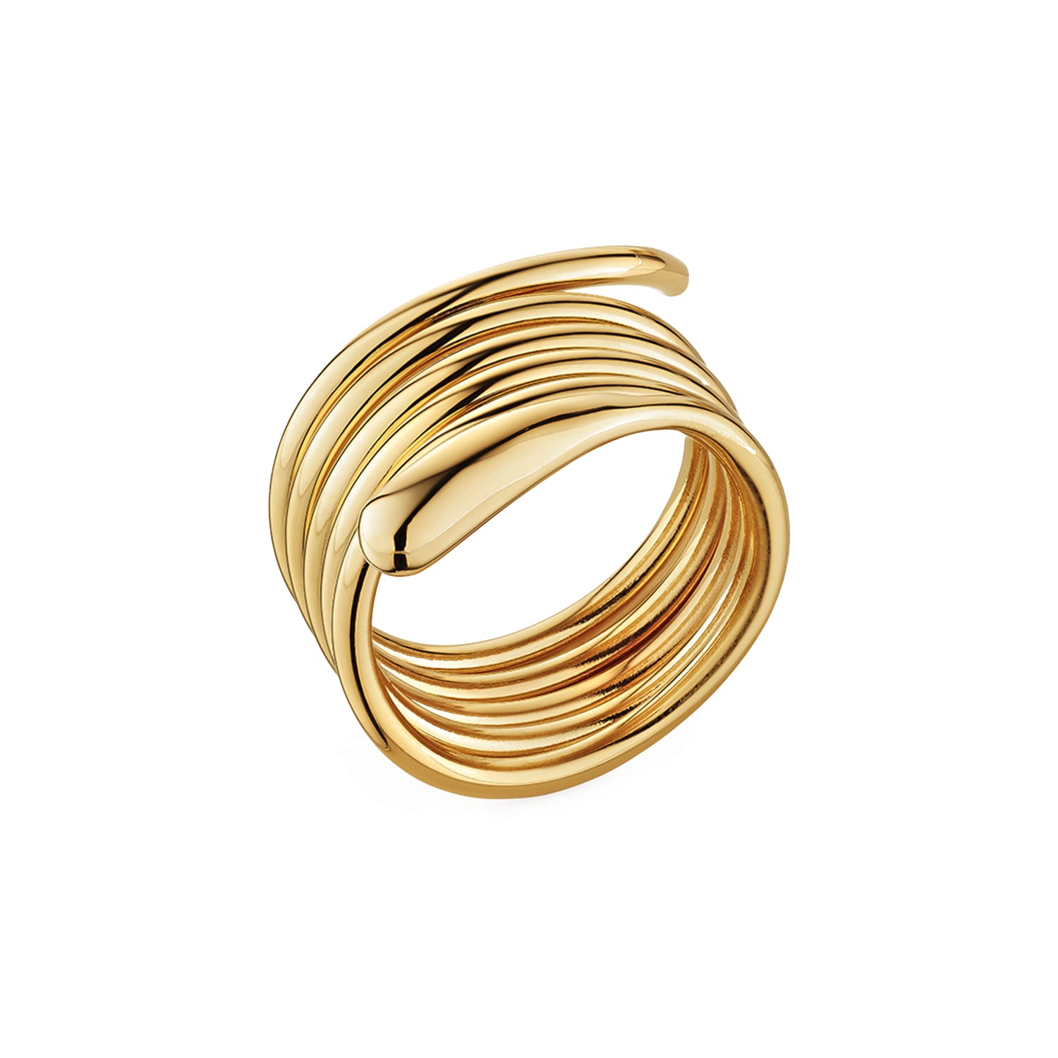 Soko Inc. Women's Gold Dash Coil Ring