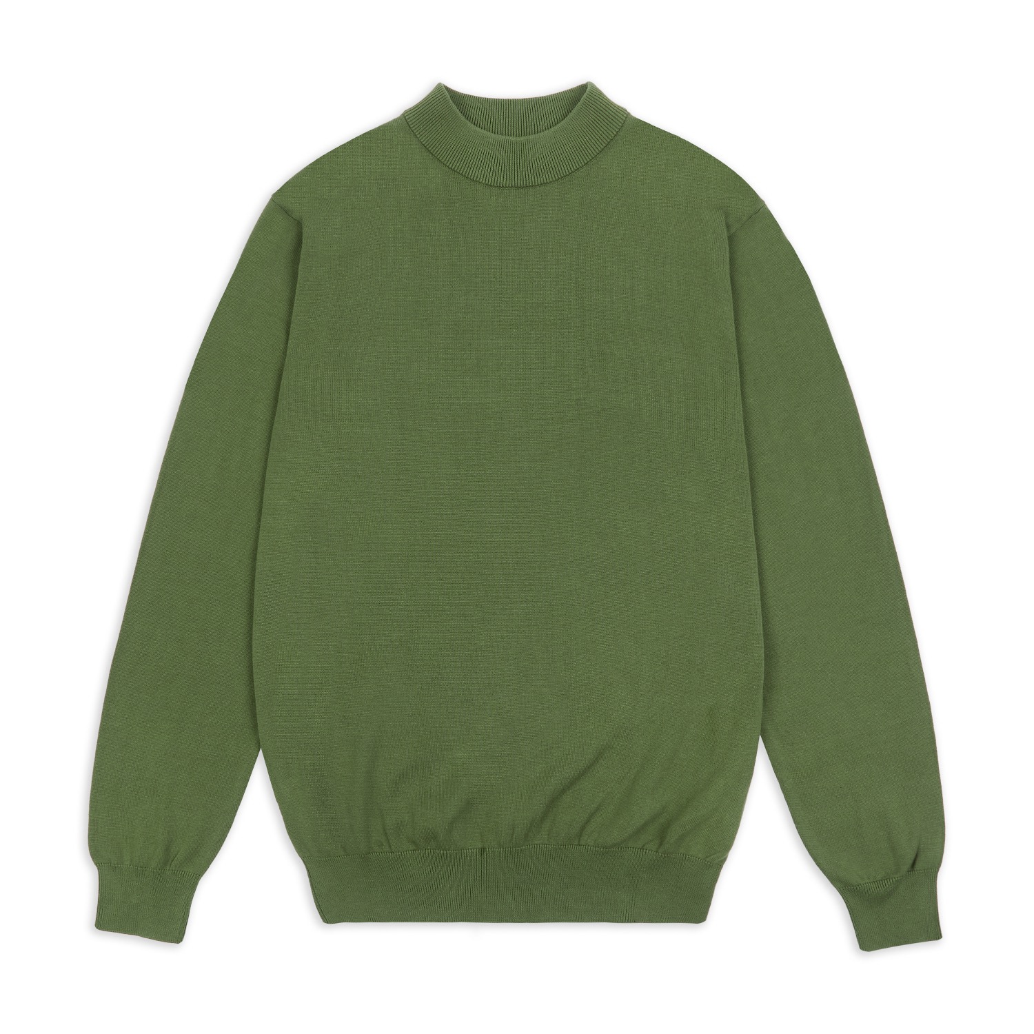 Men’s Mock Turtle Neck - Light Green XXL Burrows & Hare