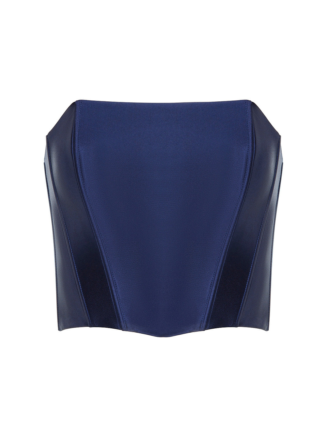 Navy strapless deals top