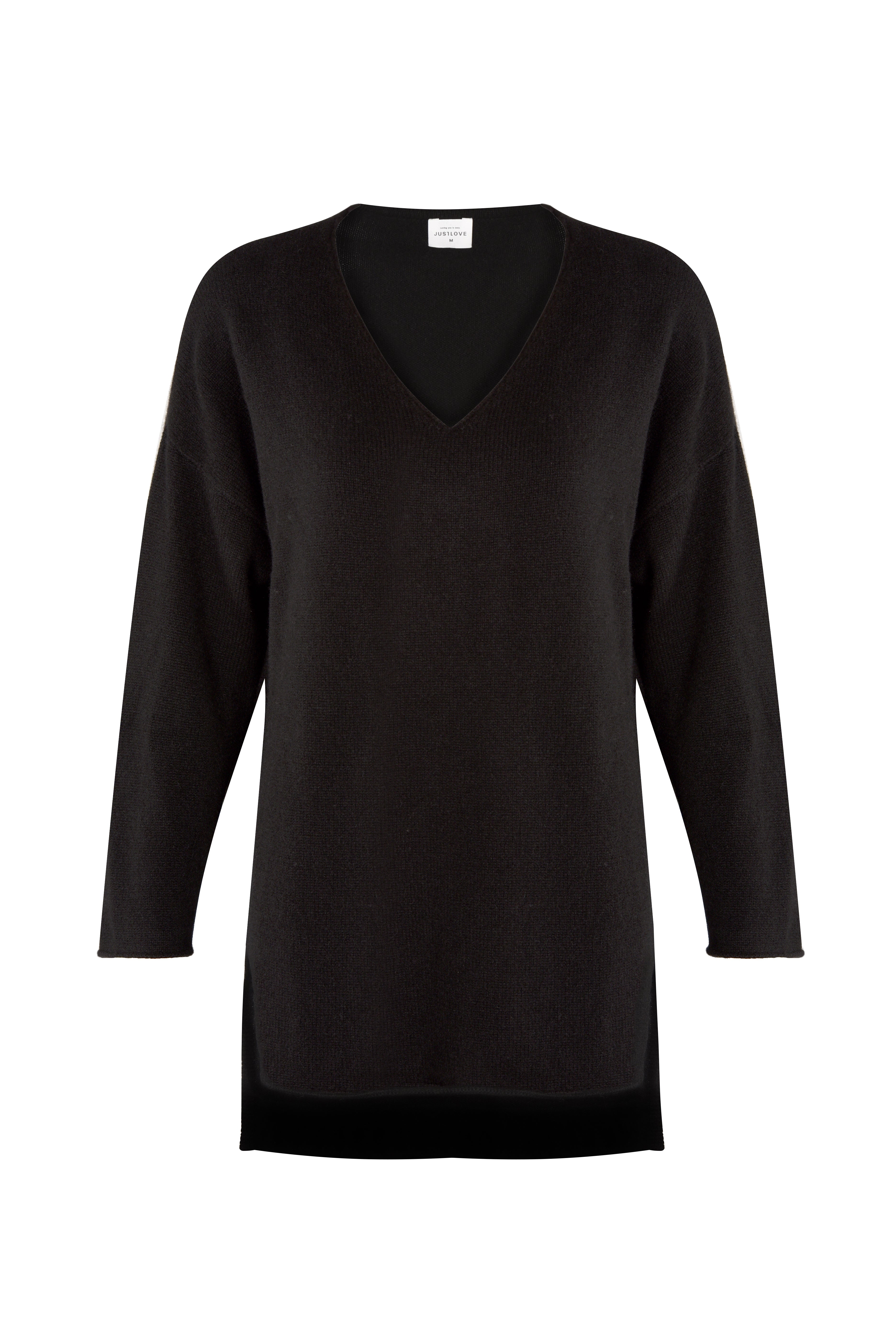 Justlove Women's Cashmere Sweater Sway Black In Black