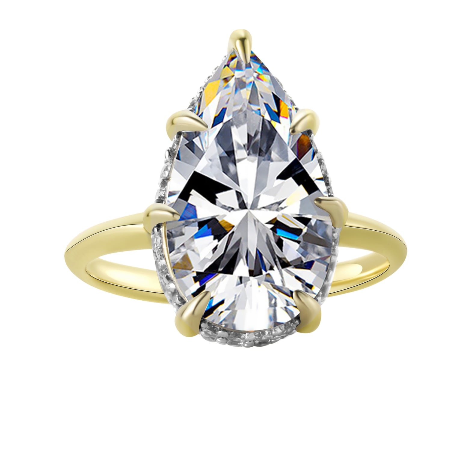 Onewildone Women's Gold / Silver All Is Well Gold Solitaire Ring In Multi