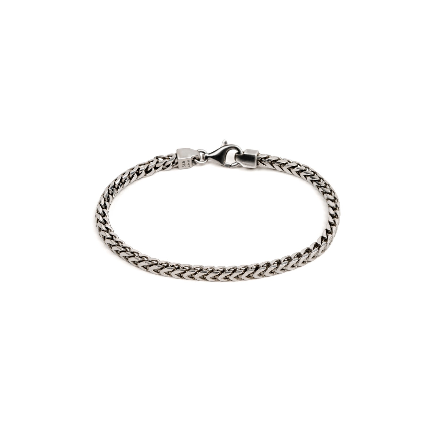 Undefined Jewelry Men's Silver 4.5mm Bold Franco Chain Bracelet In Metallic