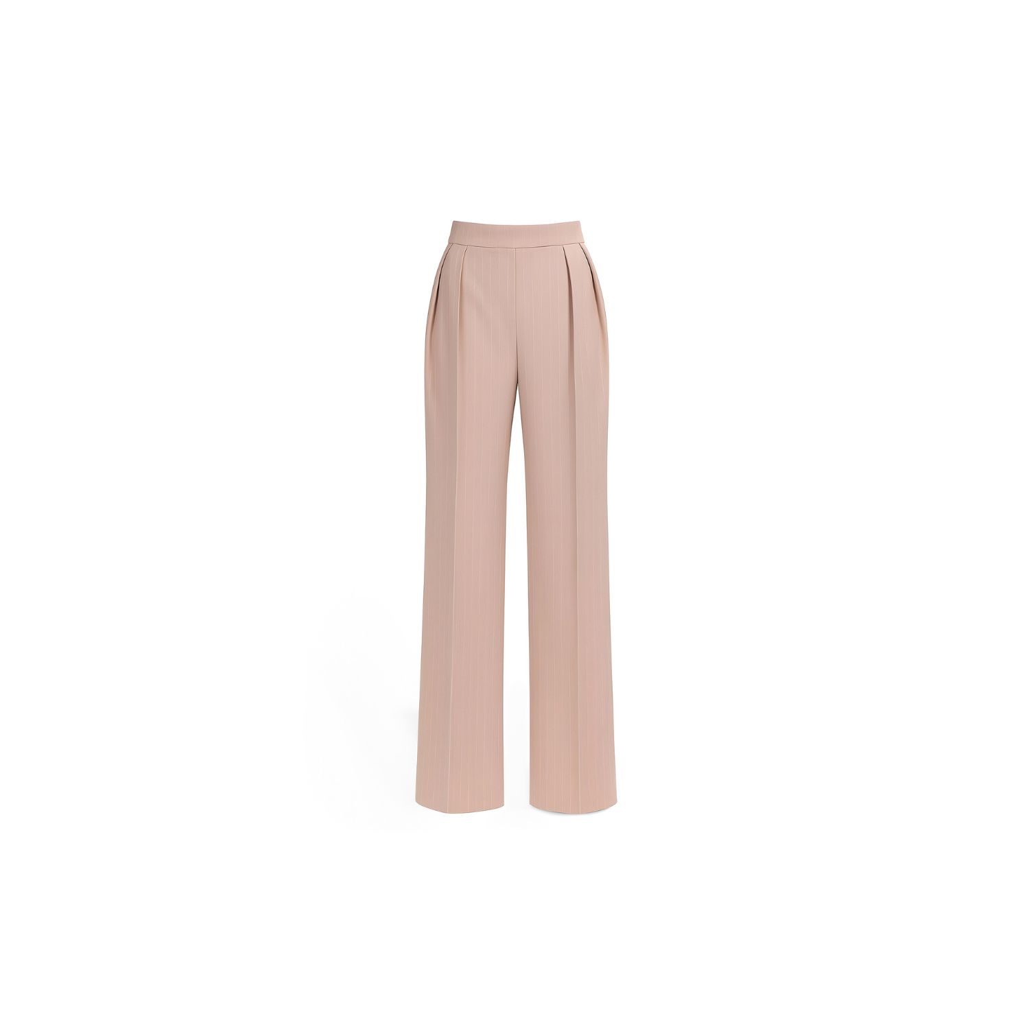 Lolam Women's Geneva Trousers Powder Rose With White Lines In White