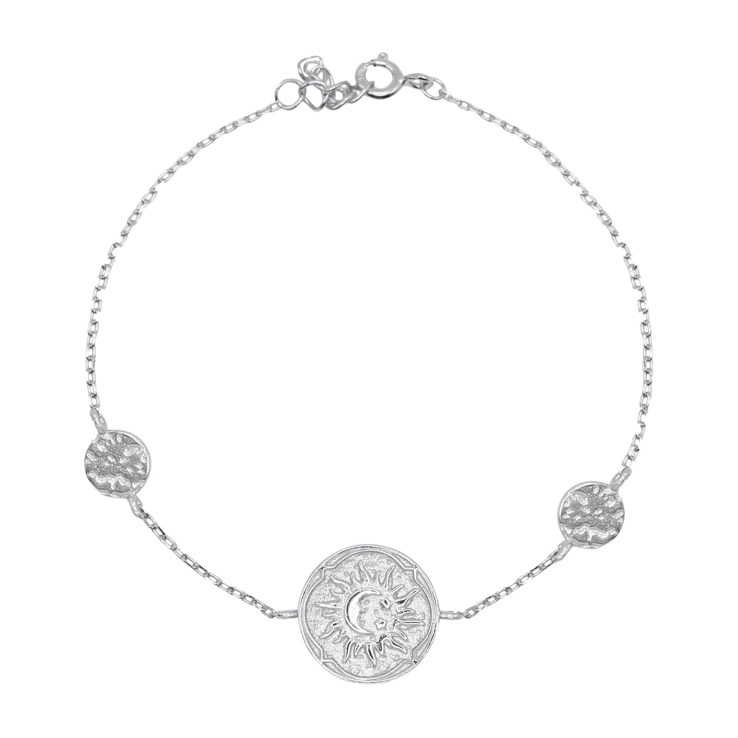 Women’s Alena Sun Coin Bracelet Sterling Silver Luna Charles