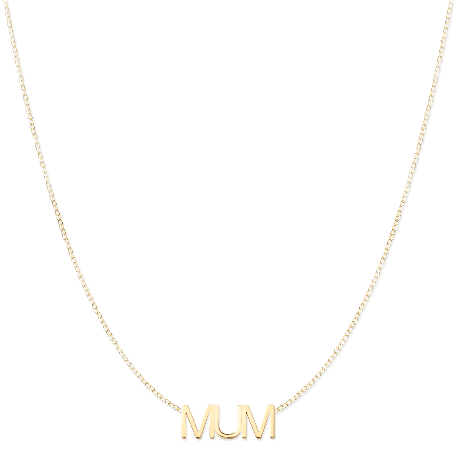 Women’s Mum Necklace - Yellow Gold Maya Brenner