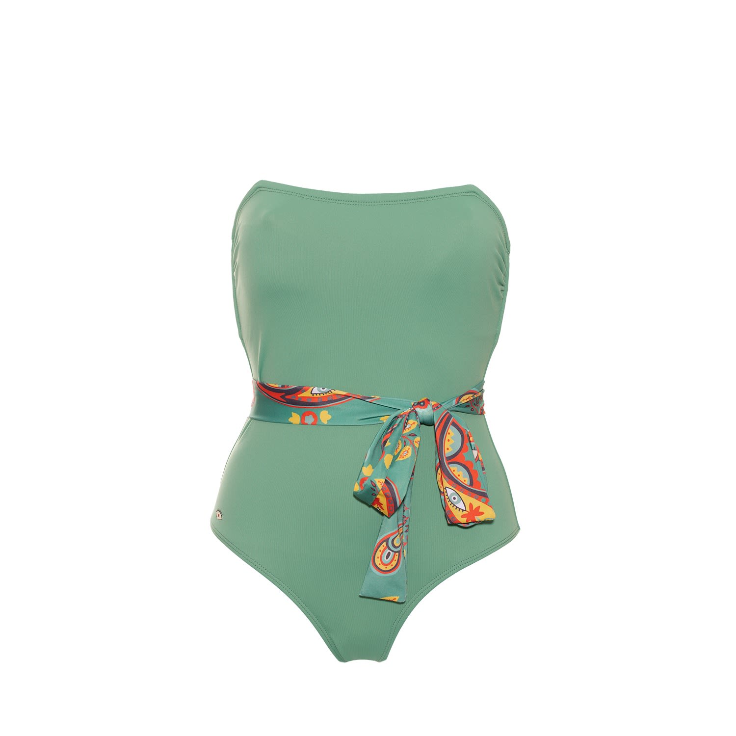 Women's Aulala X Moon Art One-Piece Swimsuit - Tulip - Green | Small | Aulala Paris