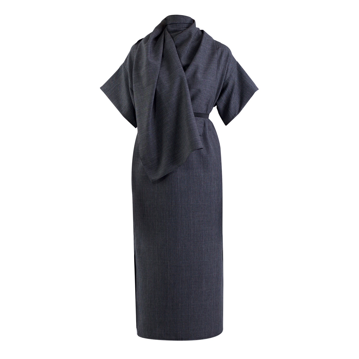 Meem Label Women's Dexter Grey Check Dress In Grey