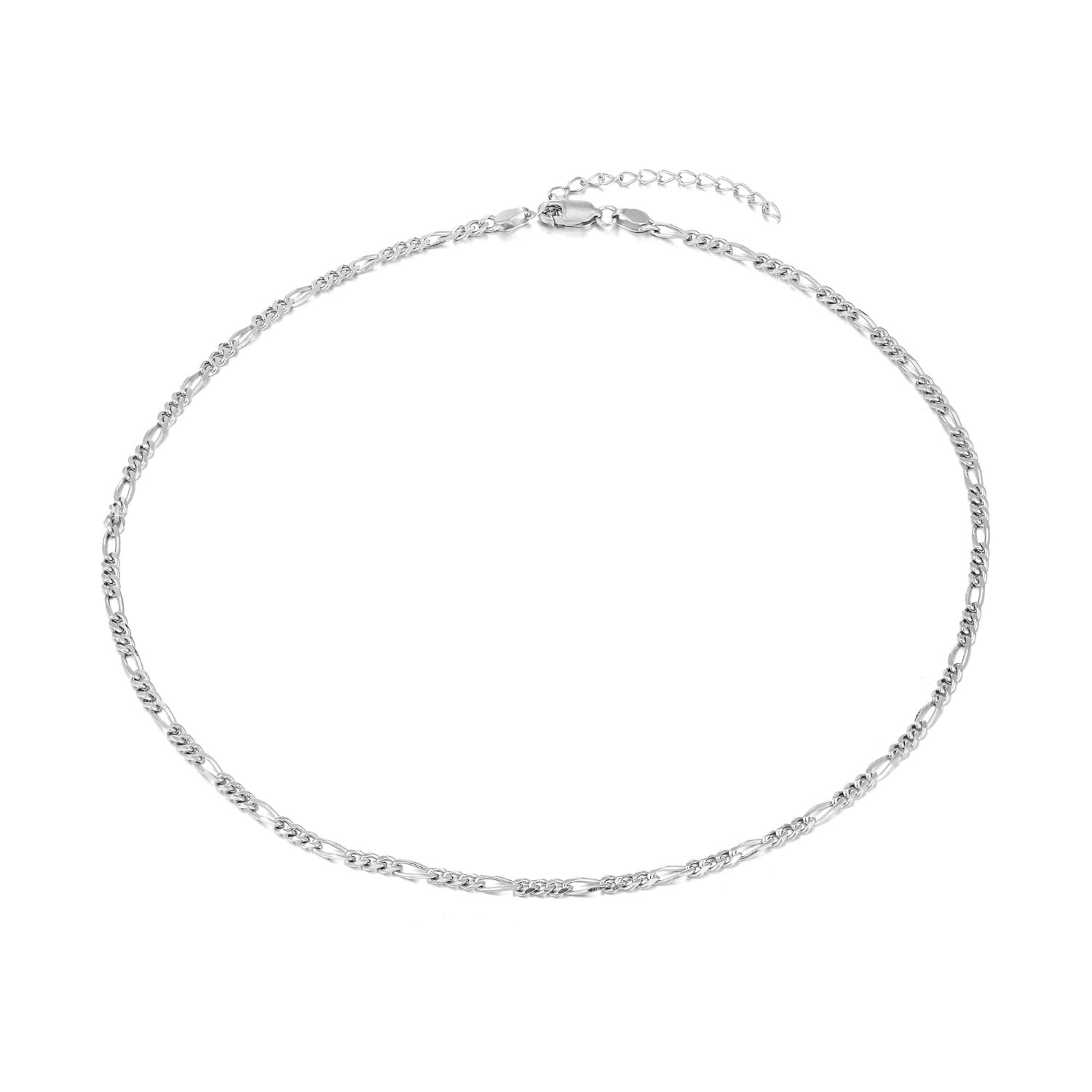 Women’s Ecoated Sterling Silver Figaro Chain Anklet Seol + Gold