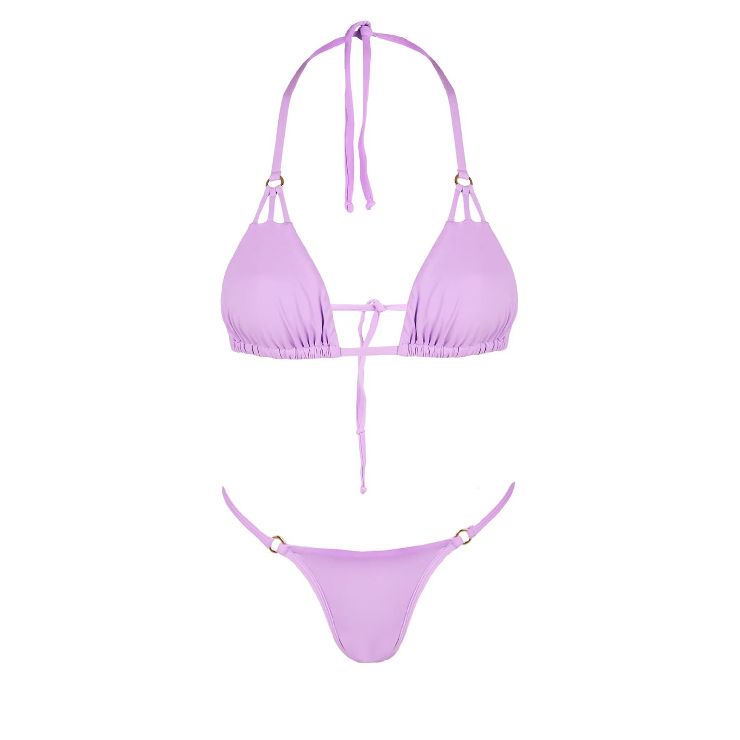 Women’s Pink / Purple Bikini Malu Lilac Large Mabi Swimwear