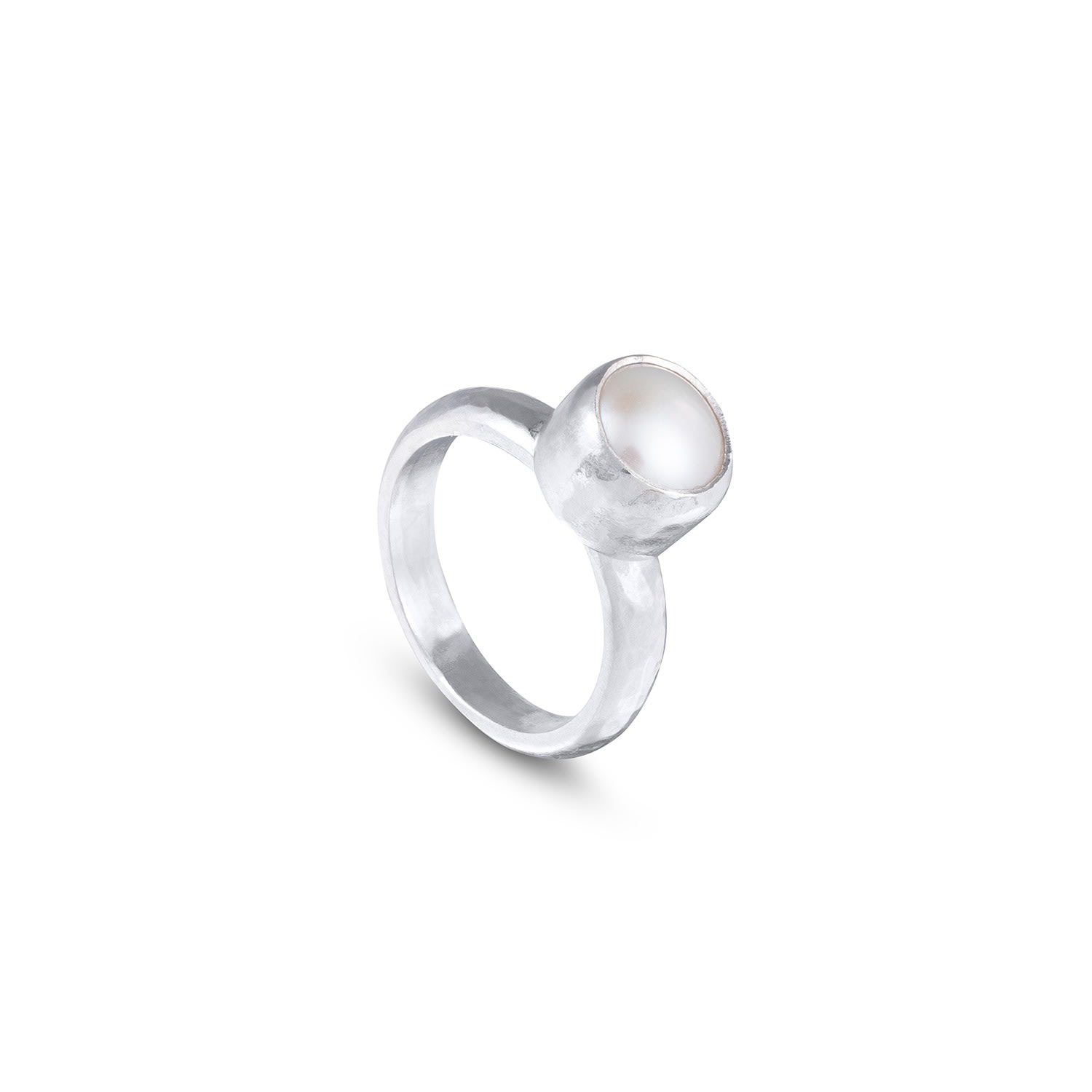 Women’s Silver / White Pearl Ring Madeleine Holloway