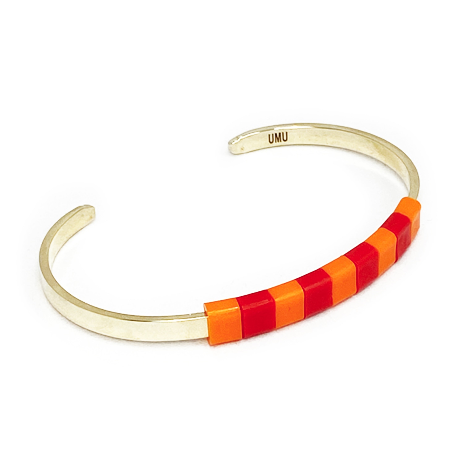 Women’s Yellow / Orange / Red Baekke Brass Bracelet - Sunrise